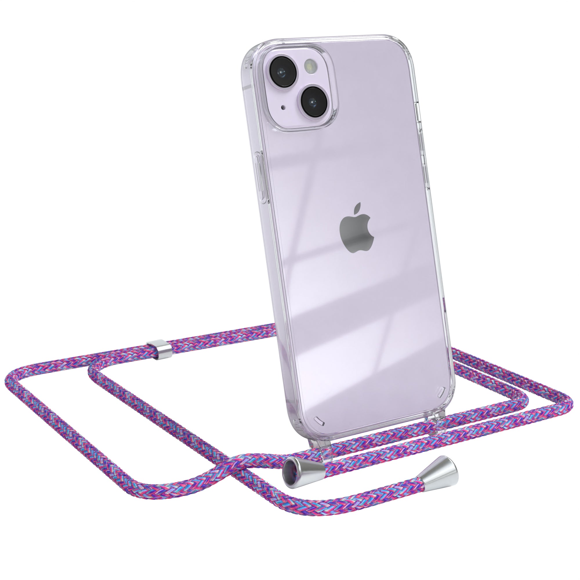 iPhone 14 Plus transparente Hülle + Kordel