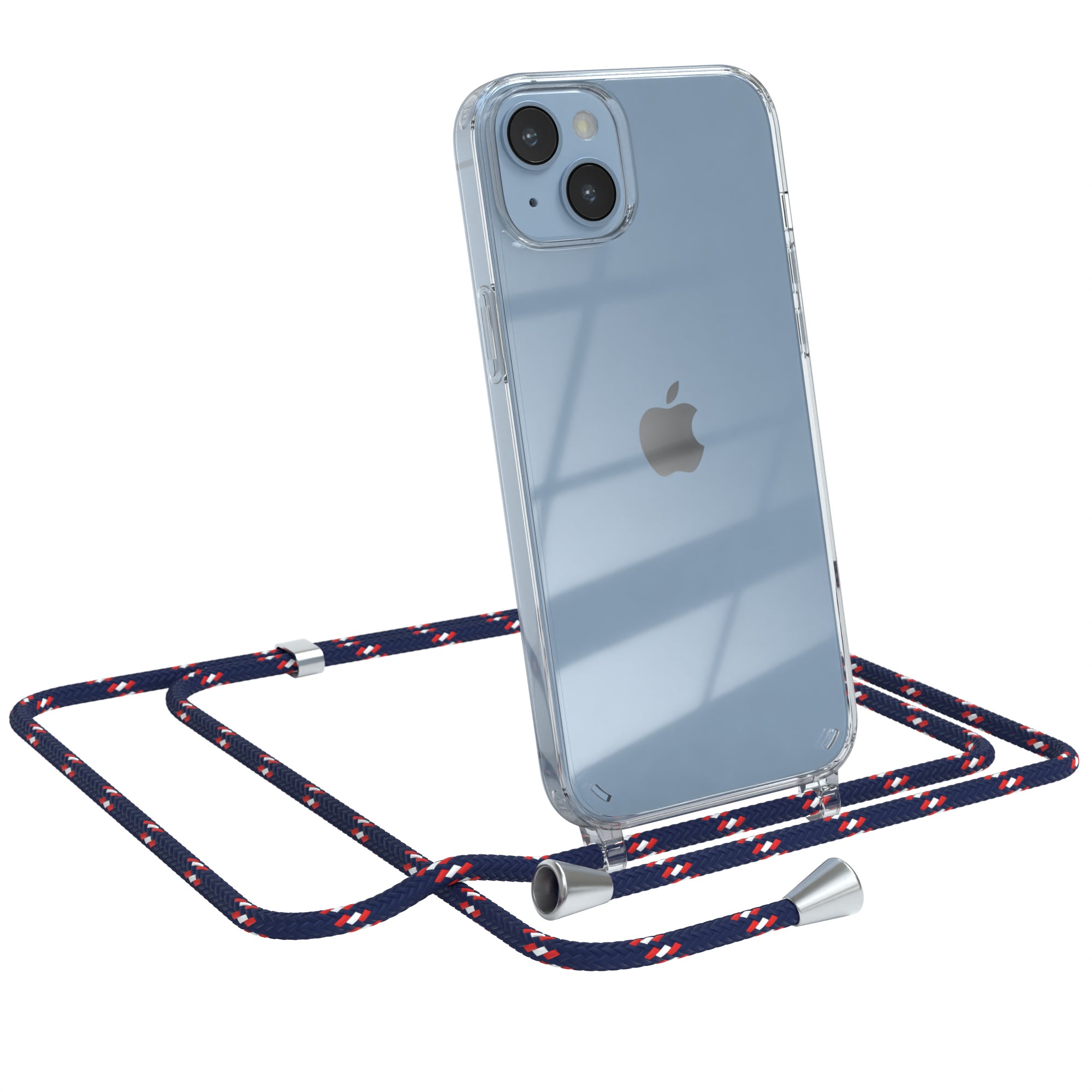 iPhone 14 Plus transparente Hülle + Kordel
