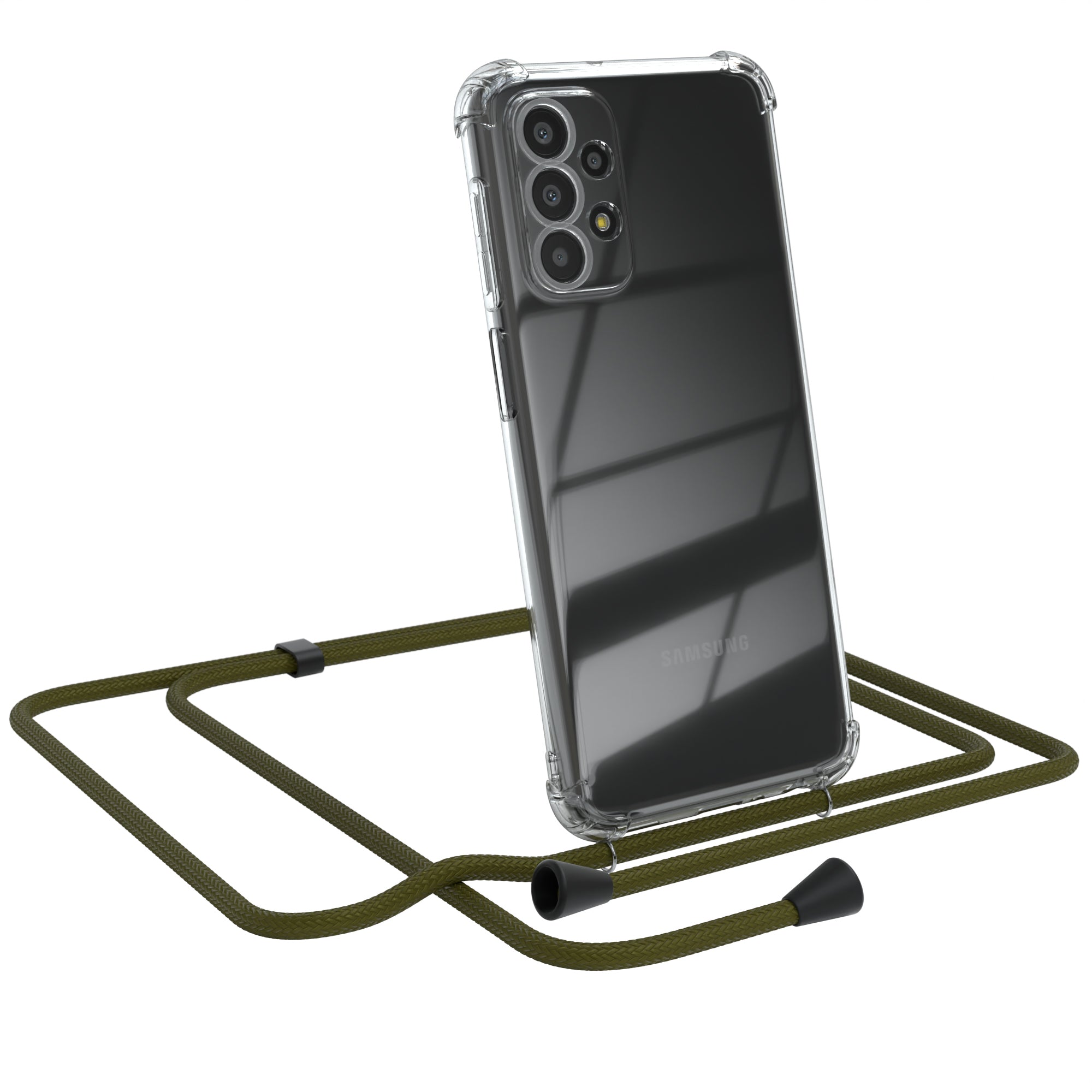 Galaxy A23 5G transparente Hülle + Kordel