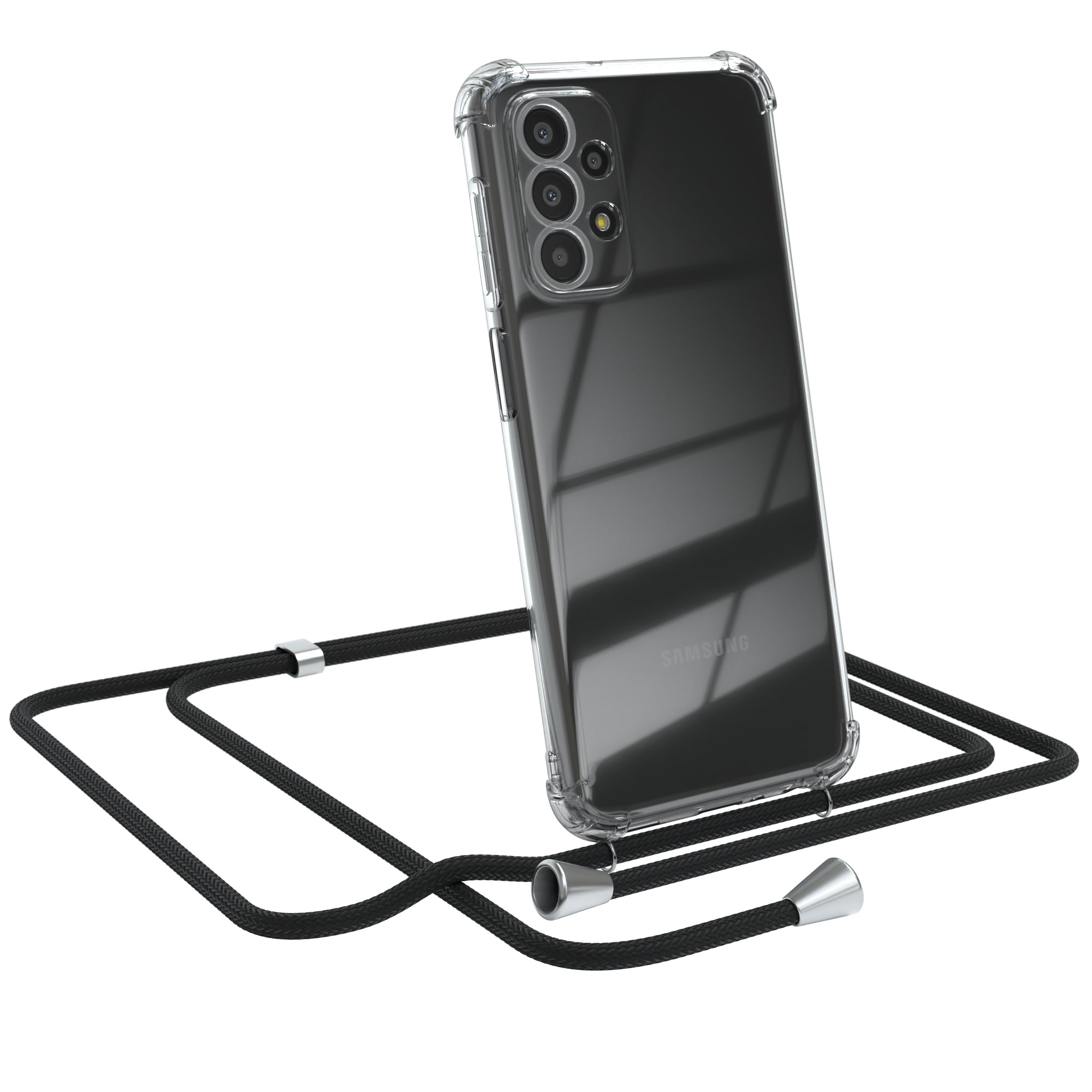Galaxy A23 5G transparente Hülle + Kordel