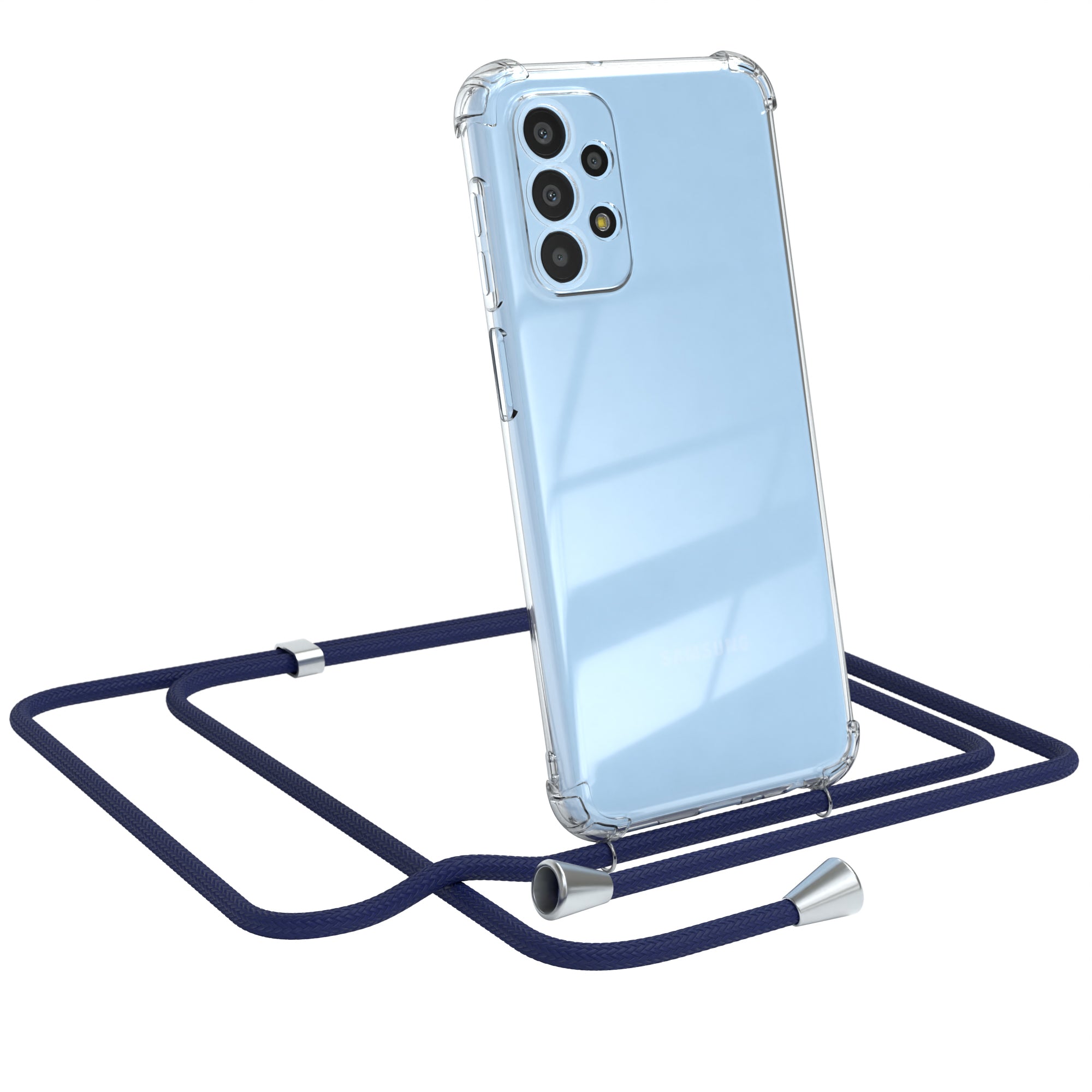 Galaxy A23 5G transparente Hülle + Kordel