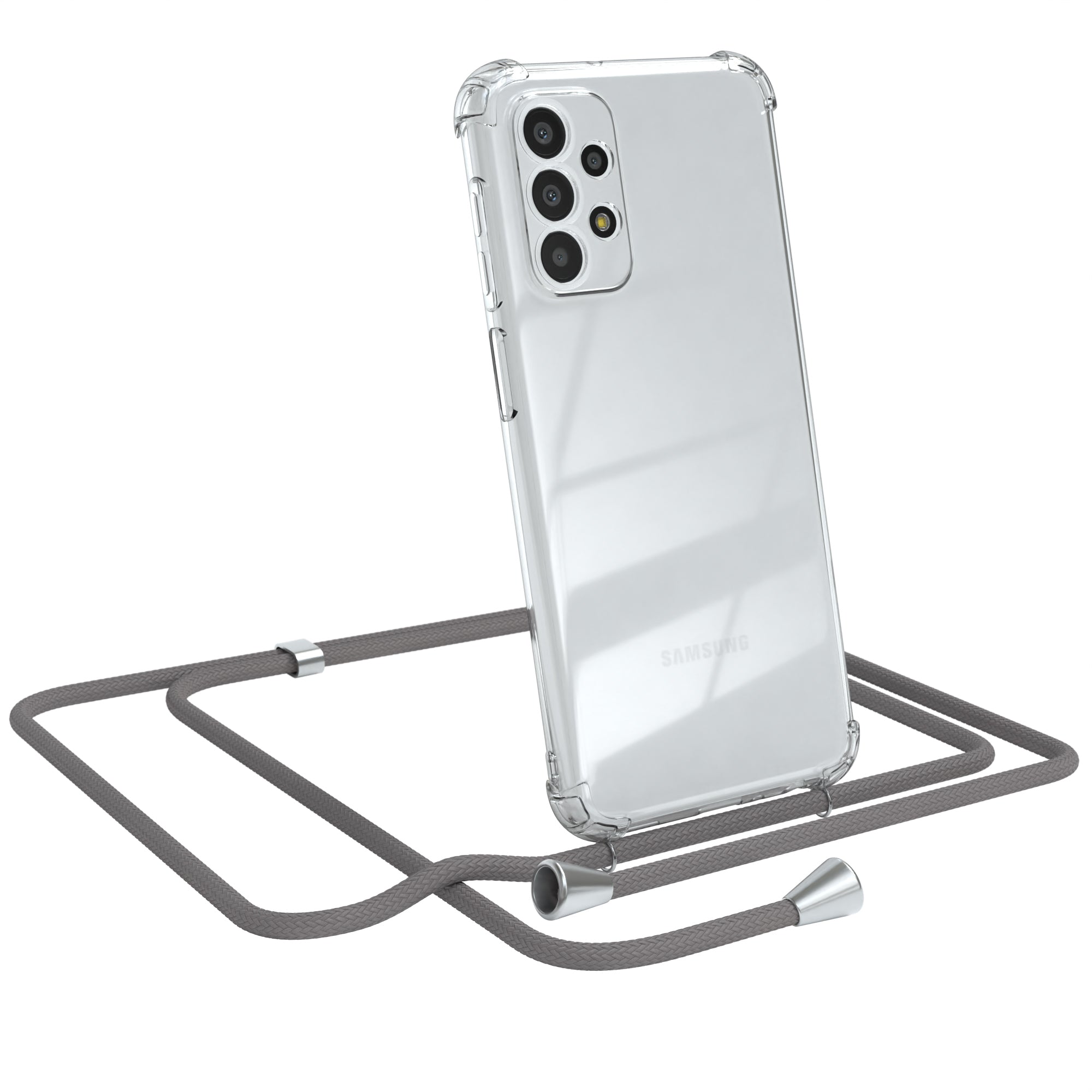 Galaxy A23 5G transparente Hülle + Kordel