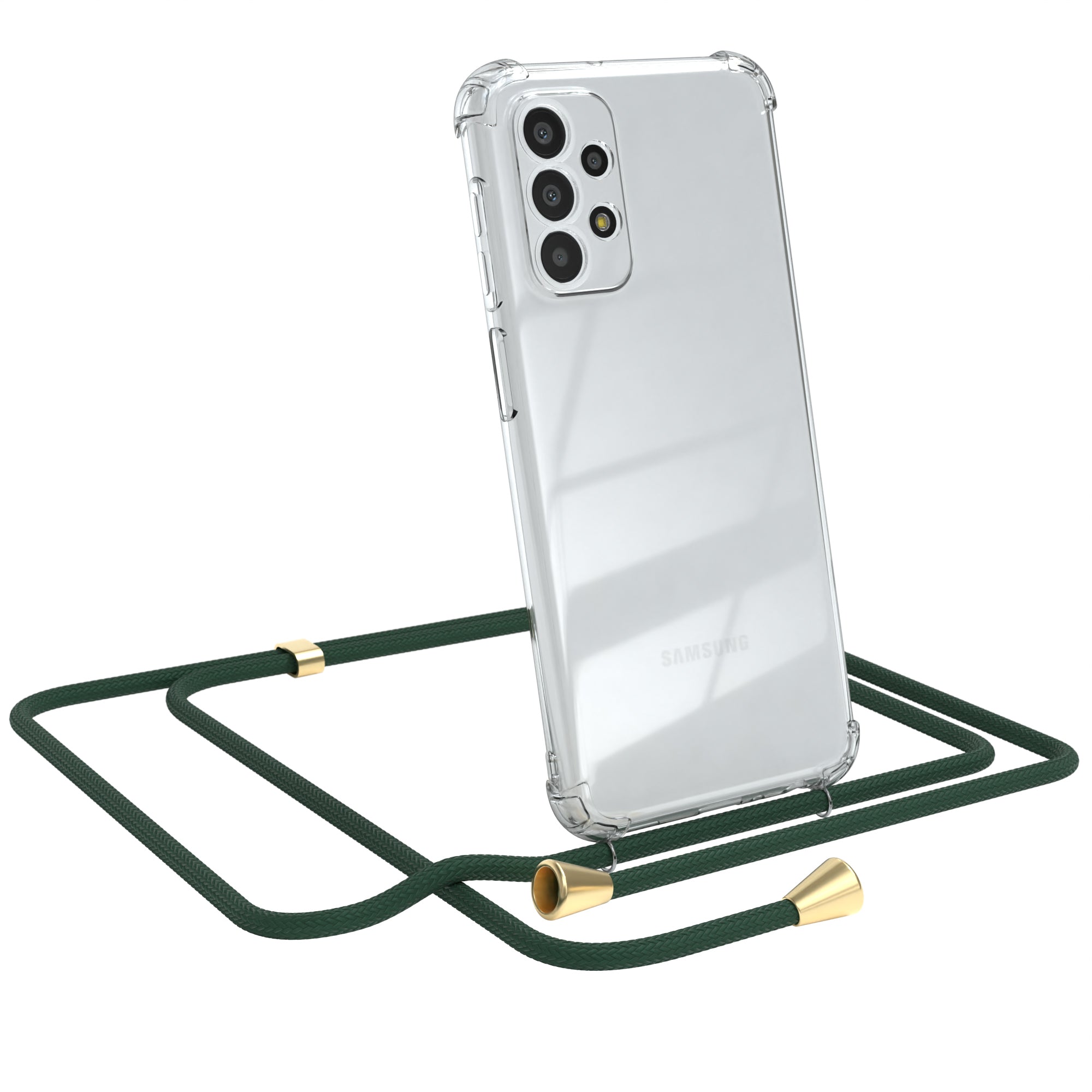 Galaxy A23 5G transparente Hülle + Kordel