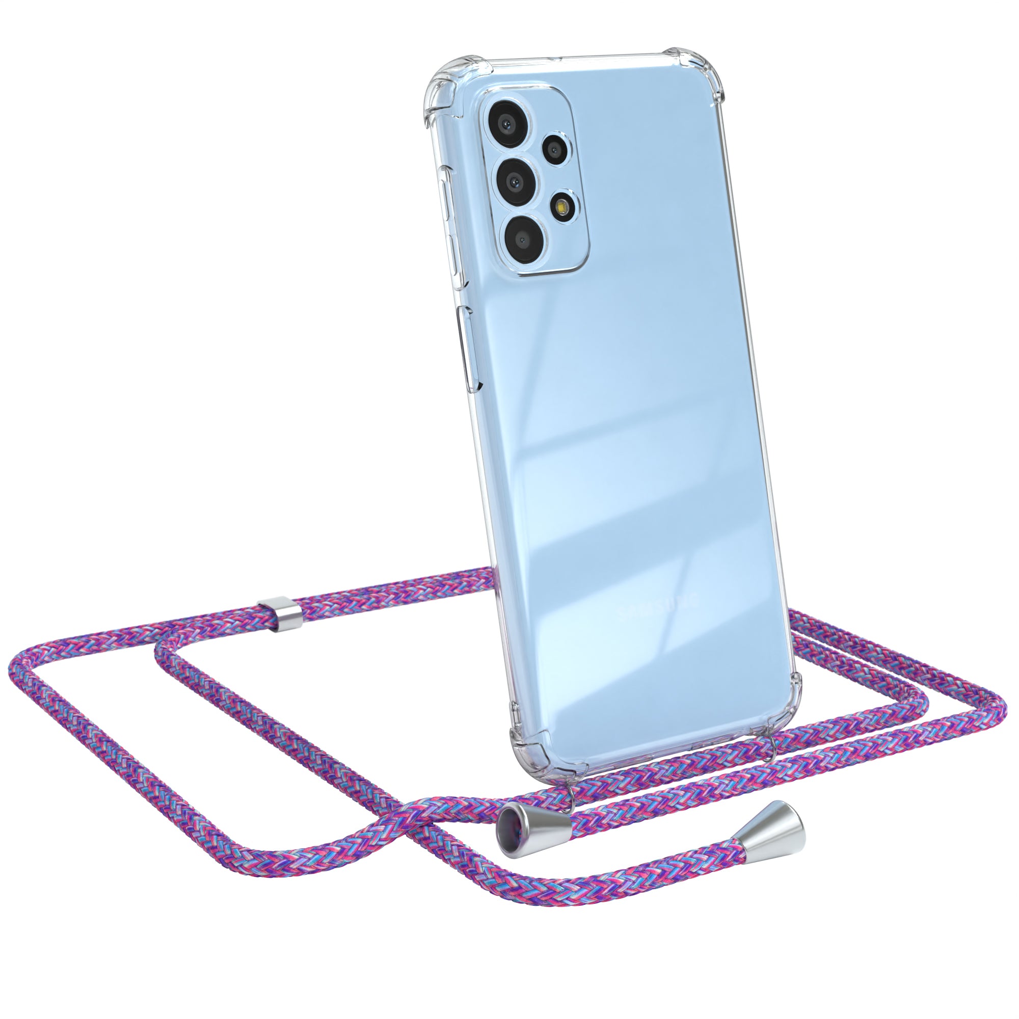 Galaxy A23 5G transparente Hülle + Kordel