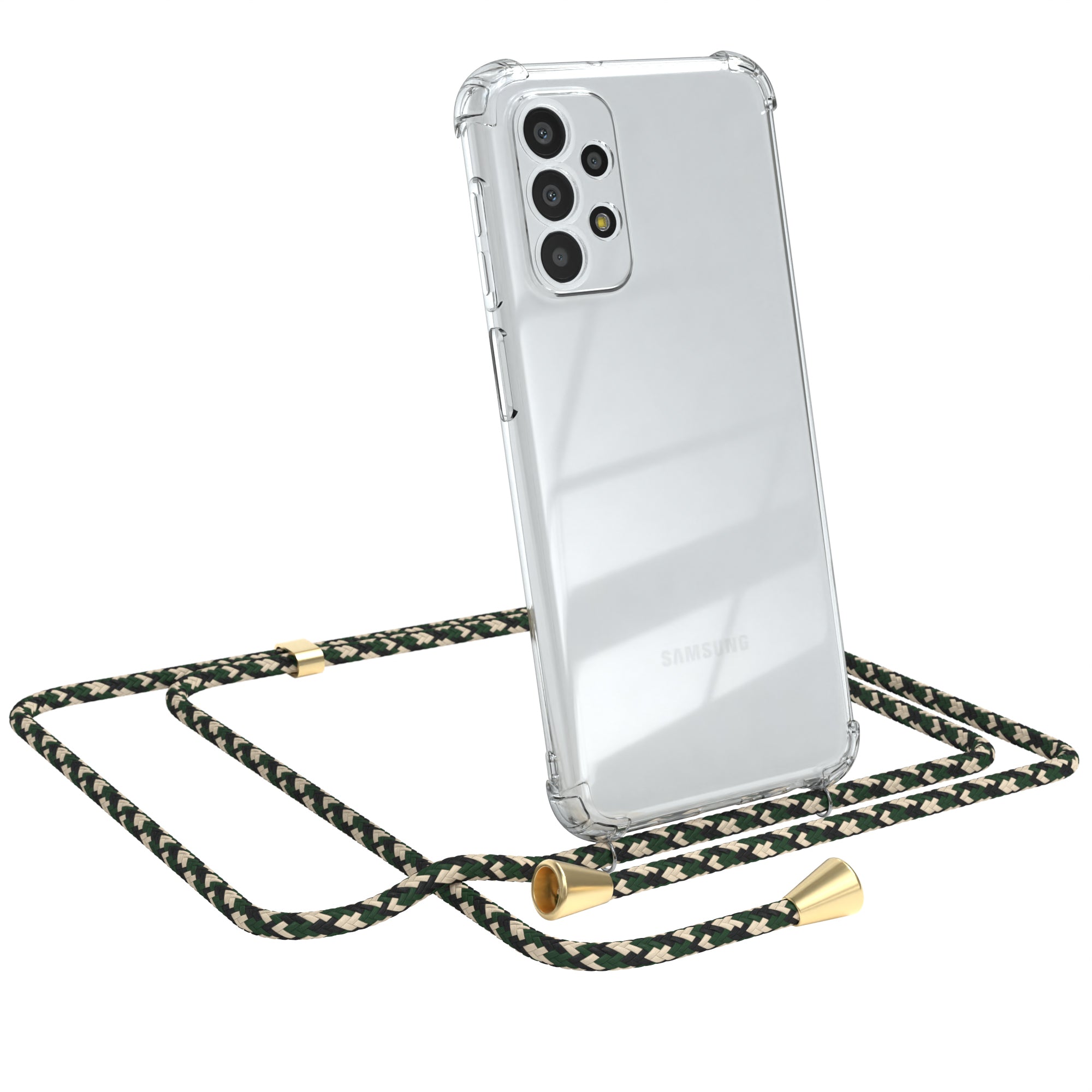Galaxy A23 5G transparente Hülle + Kordel