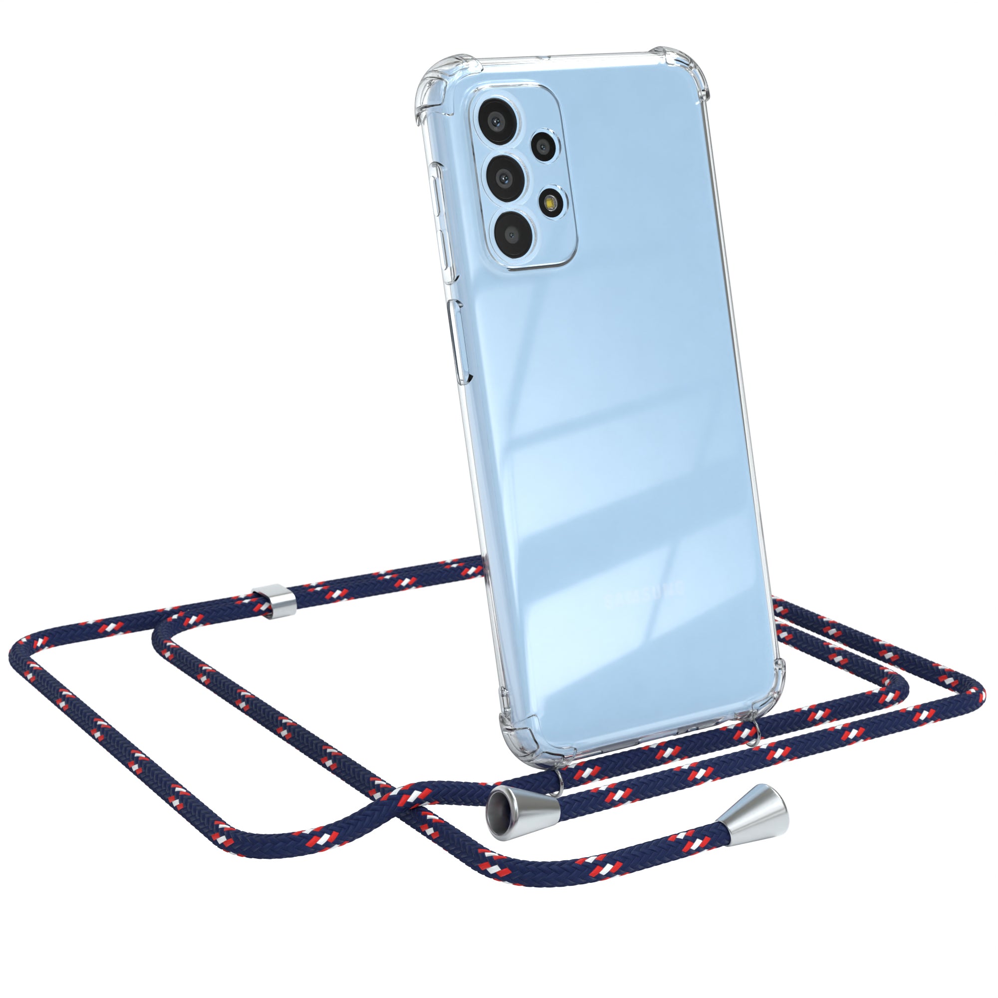Galaxy A23 5G transparente Hülle + Kordel