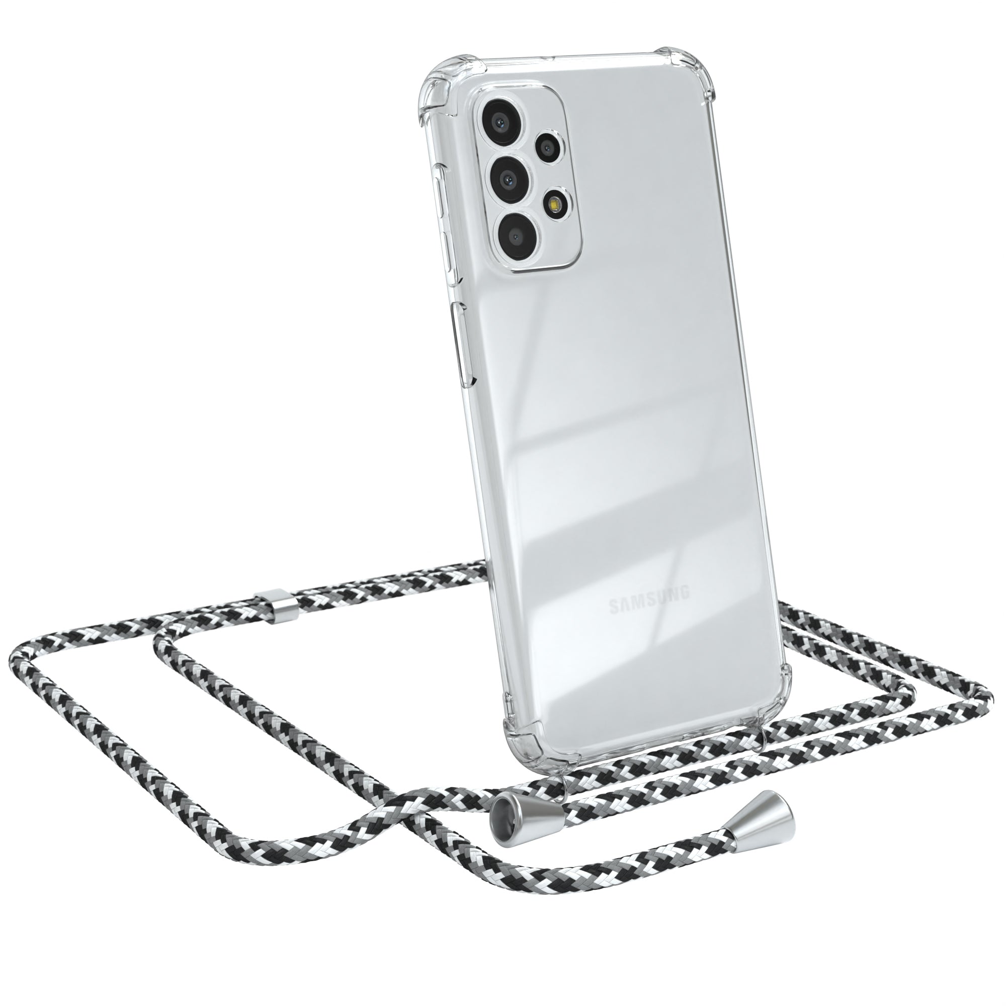Galaxy A23 5G transparente Hülle + Kordel