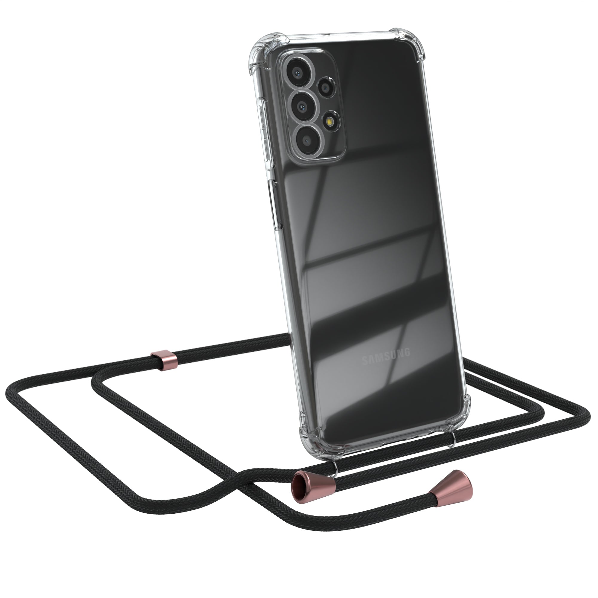 Galaxy A23 5G transparente Hülle + Kordel