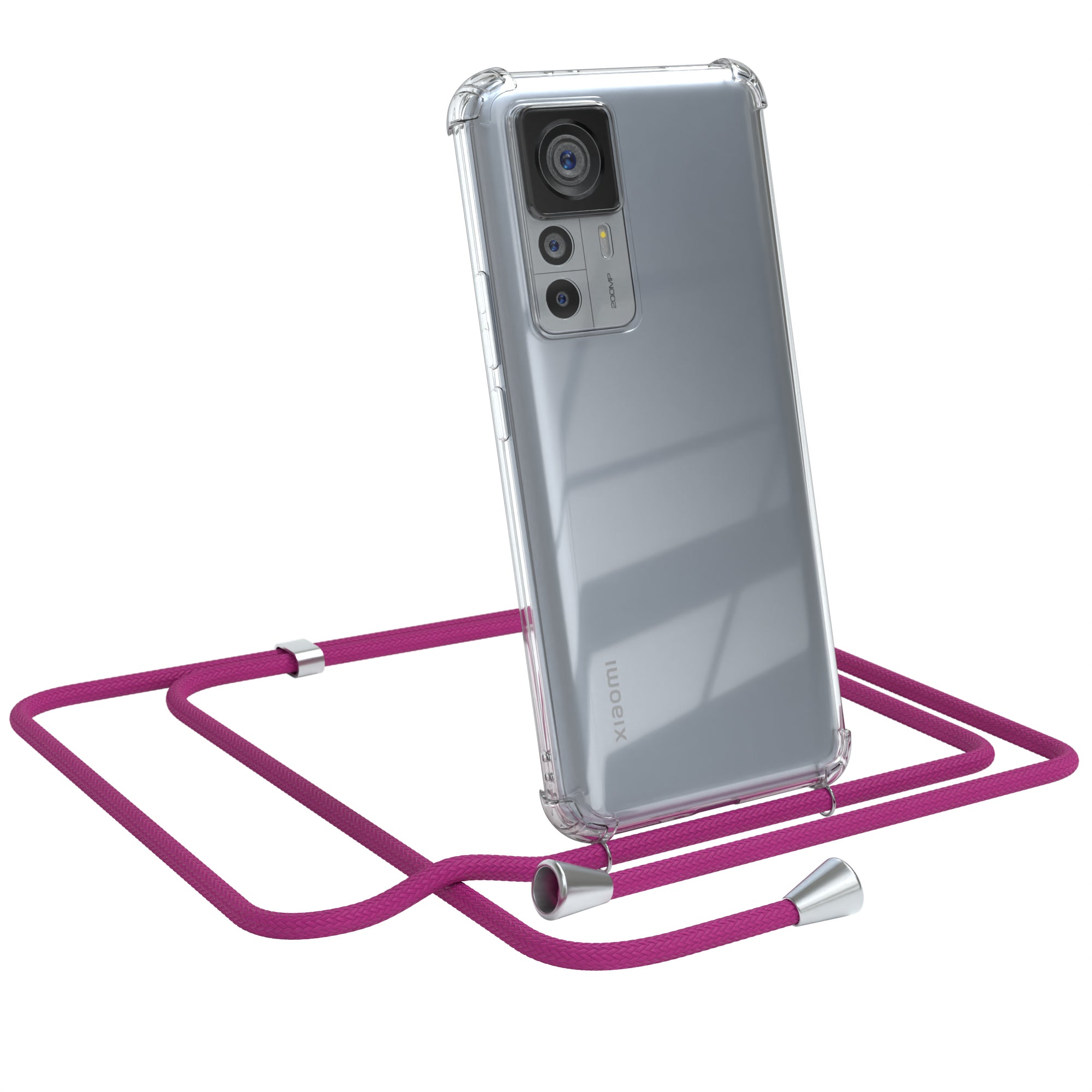 Xiaomi 12T / 12T Pro transparente Hülle + Kordel
