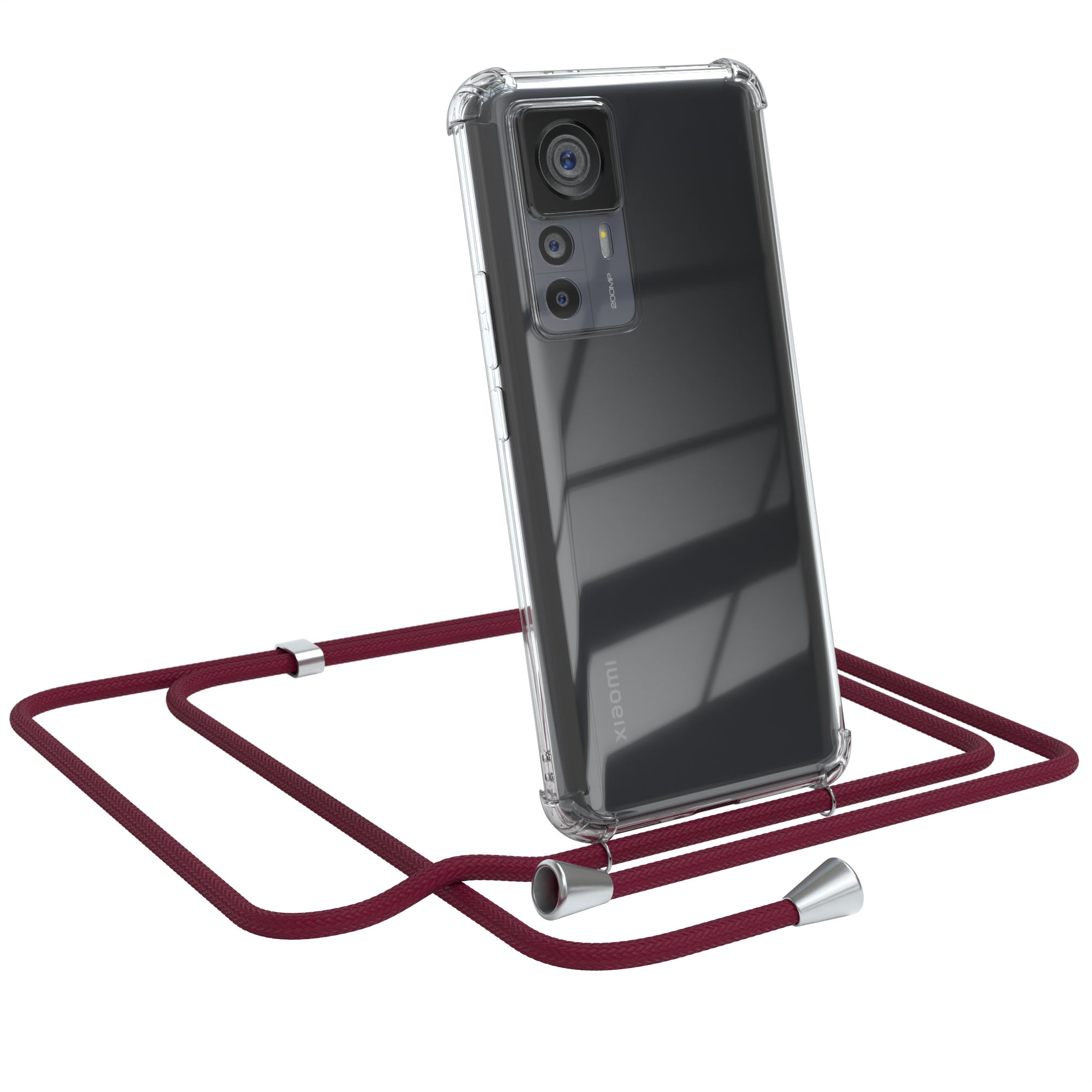 Xiaomi 12T / 12T Pro transparente Hülle + Kordel