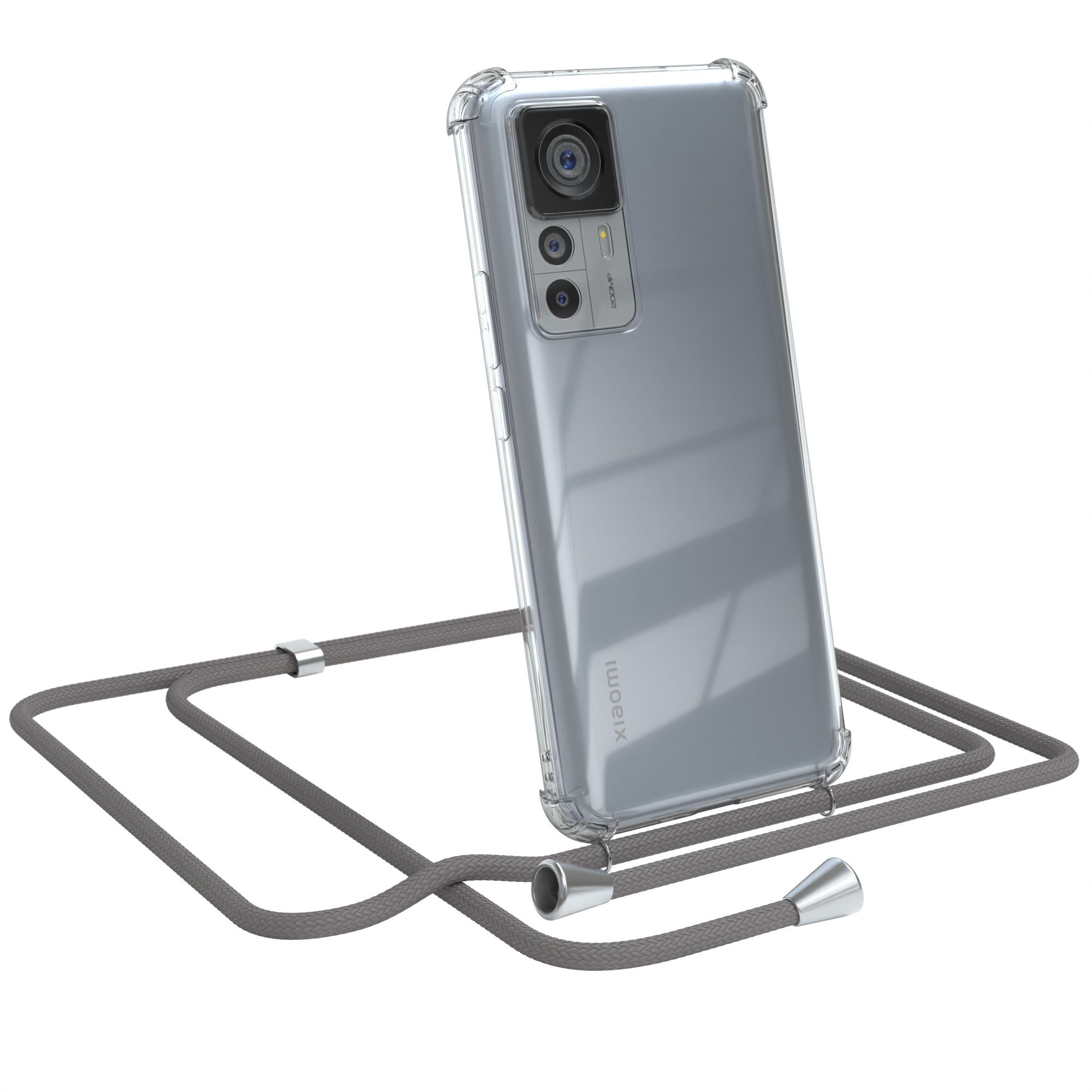 Xiaomi 12T / 12T Pro transparente Hülle + Kordel
