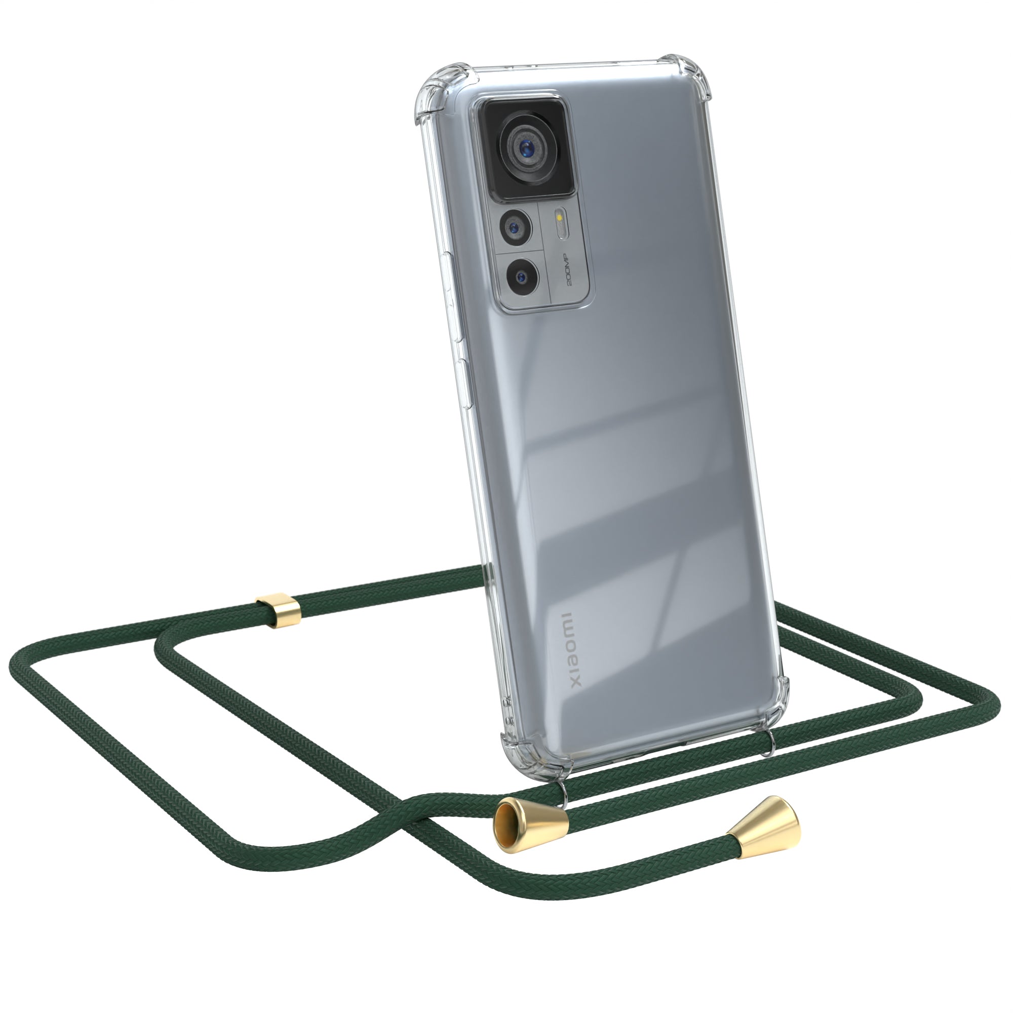Xiaomi 12T / 12T Pro transparente Hülle + Kordel