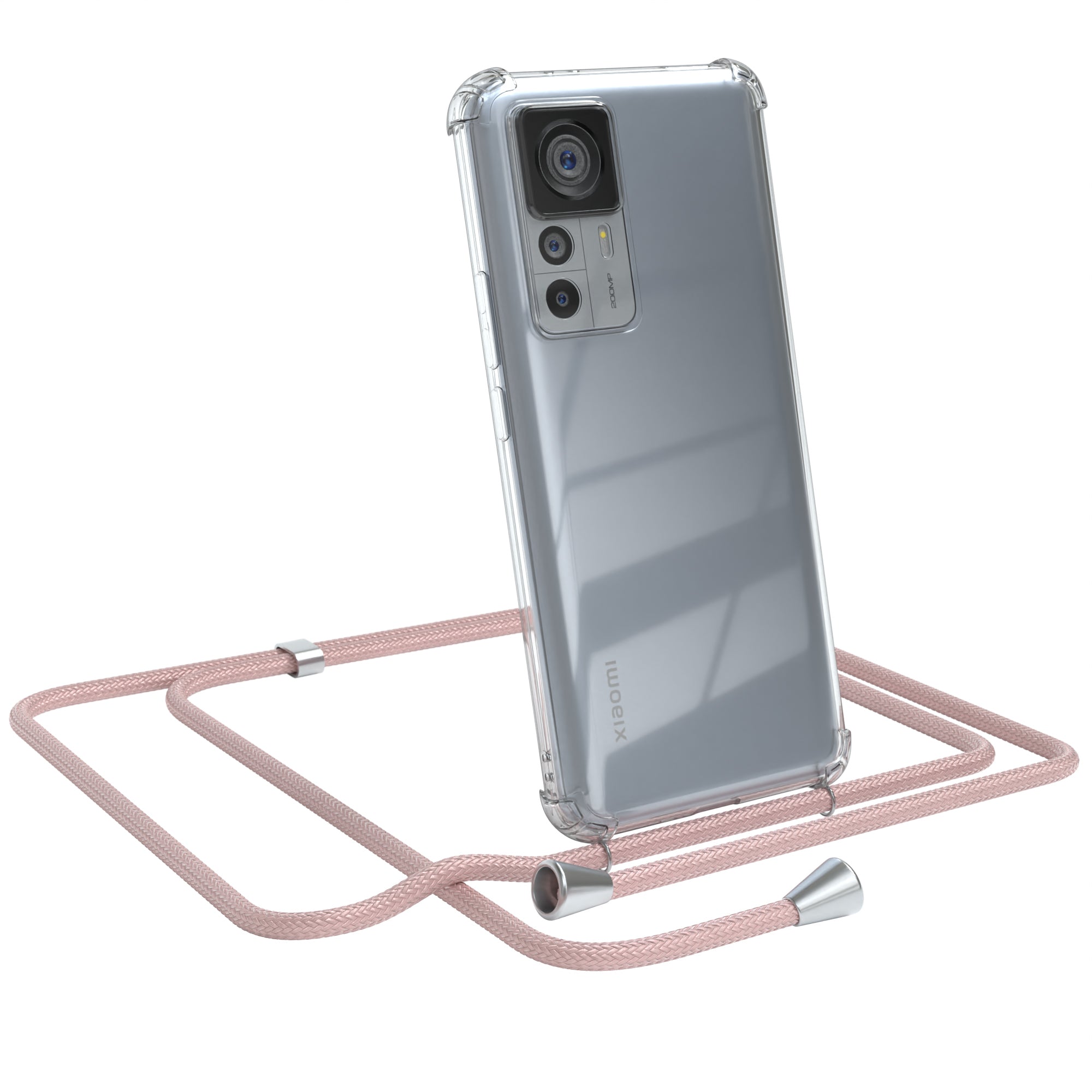 Xiaomi 12T / 12T Pro transparente Hülle + Kordel