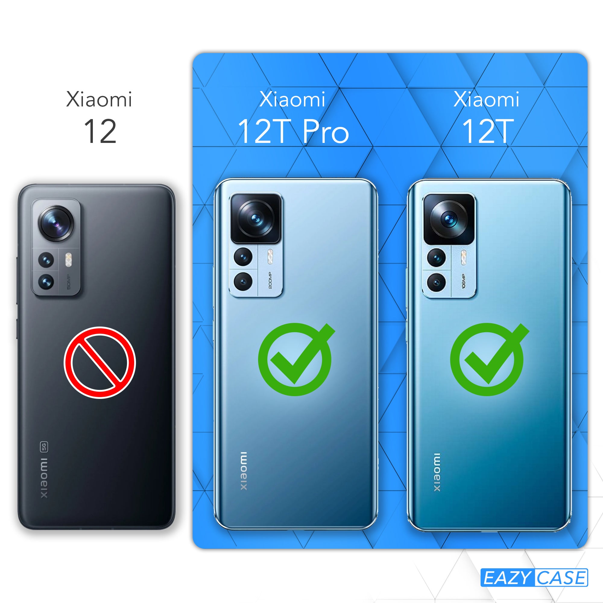 Xiaomi 12T / 12T Pro transparente Hülle + Kordel