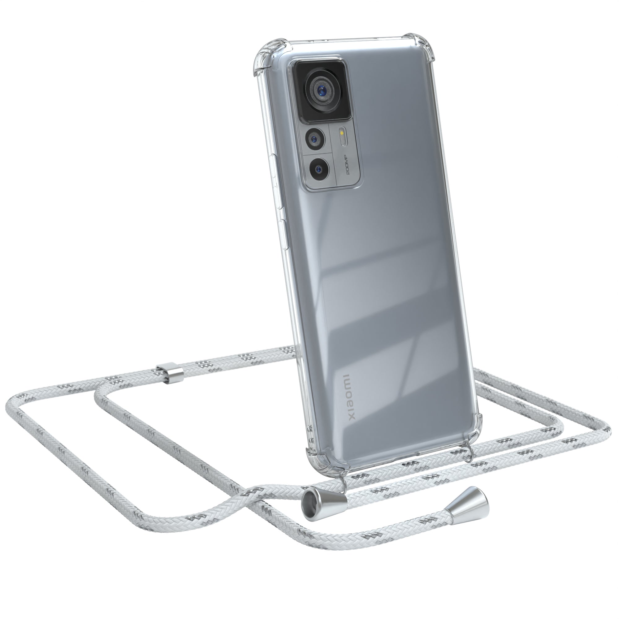 Xiaomi 12T / 12T Pro transparente Hülle + Kordel