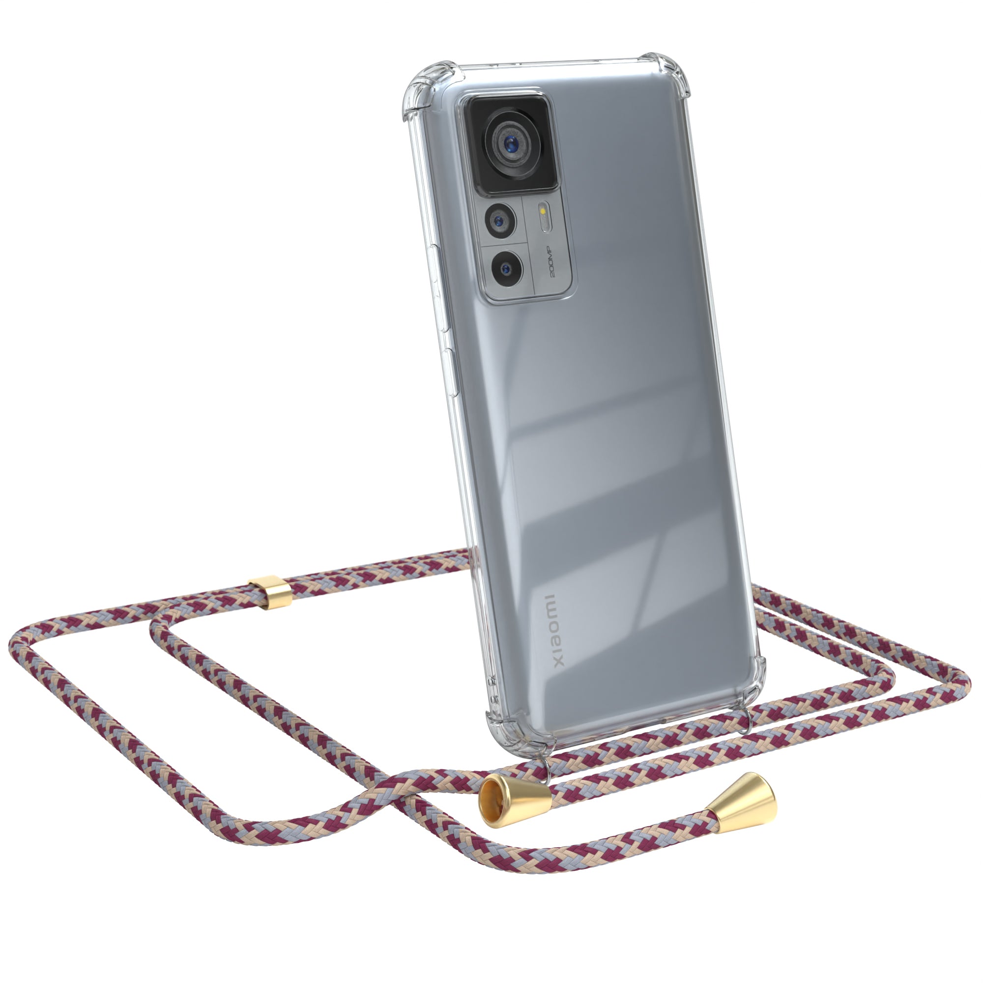 Xiaomi 12T / 12T Pro transparente Hülle + Kordel