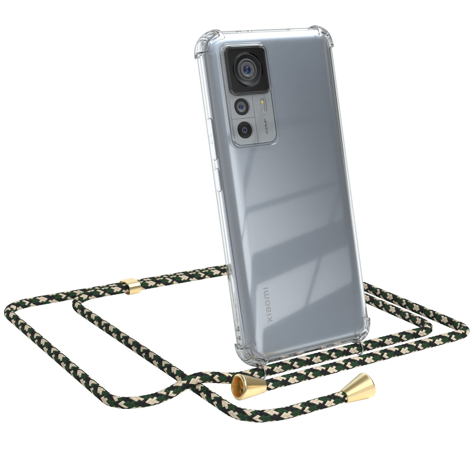 Xiaomi 12T / 12T Pro transparente Hülle + Kordel