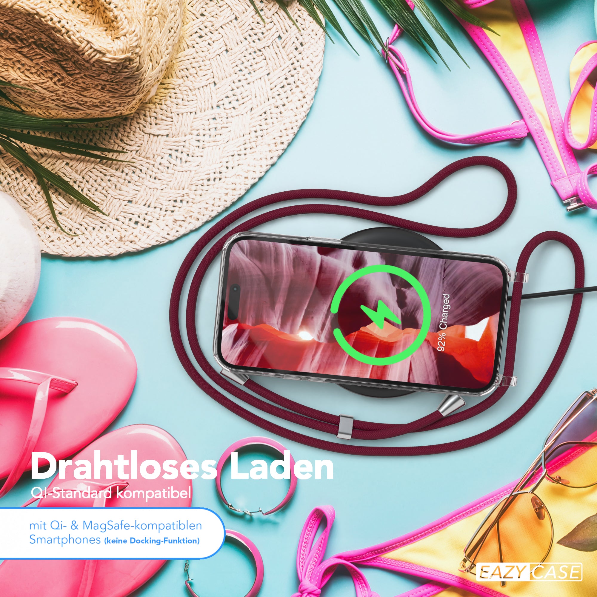 iPhone 14 Pro Max transparente Hülle + Kordel