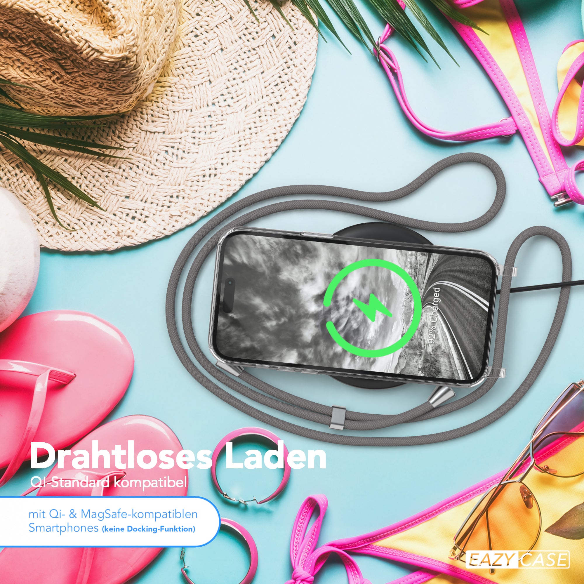 iPhone 14 Pro Max transparente Hülle + Kordel