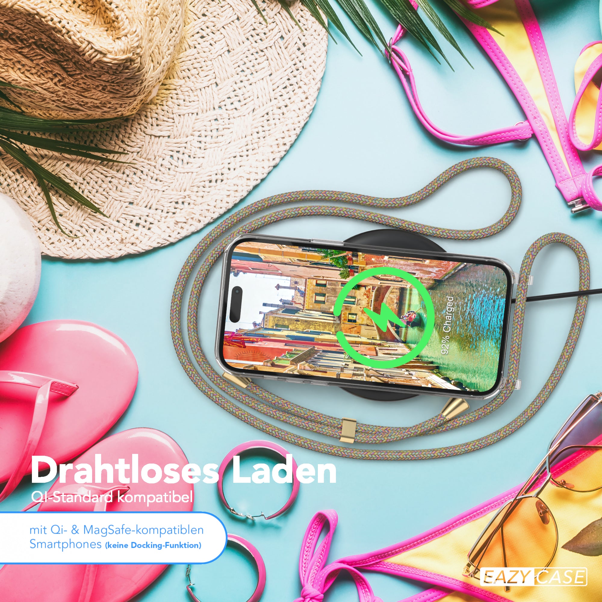 iPhone 14 Pro Max transparente Hülle + Kordel