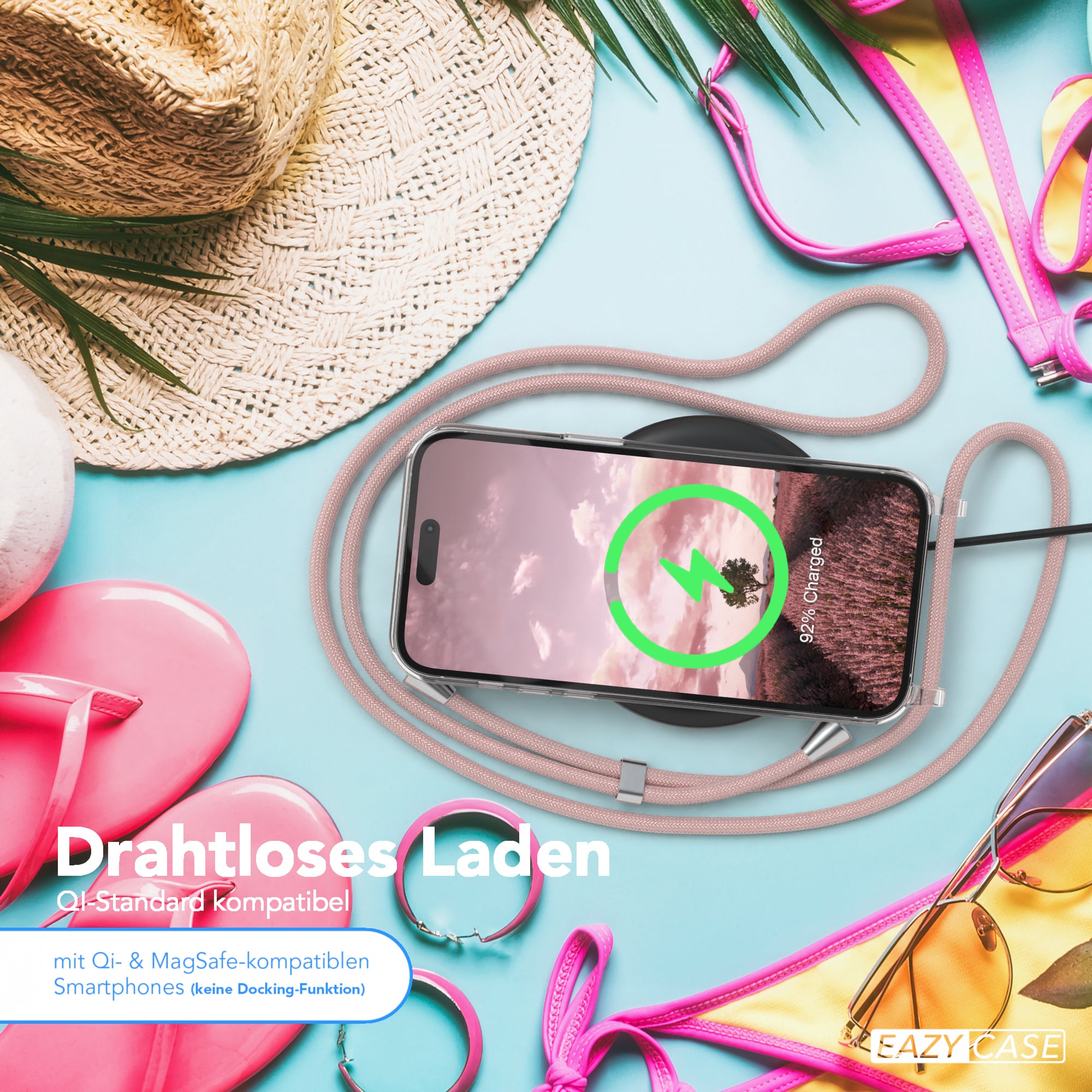 iPhone 14 Pro Max transparente Hülle + Kordel