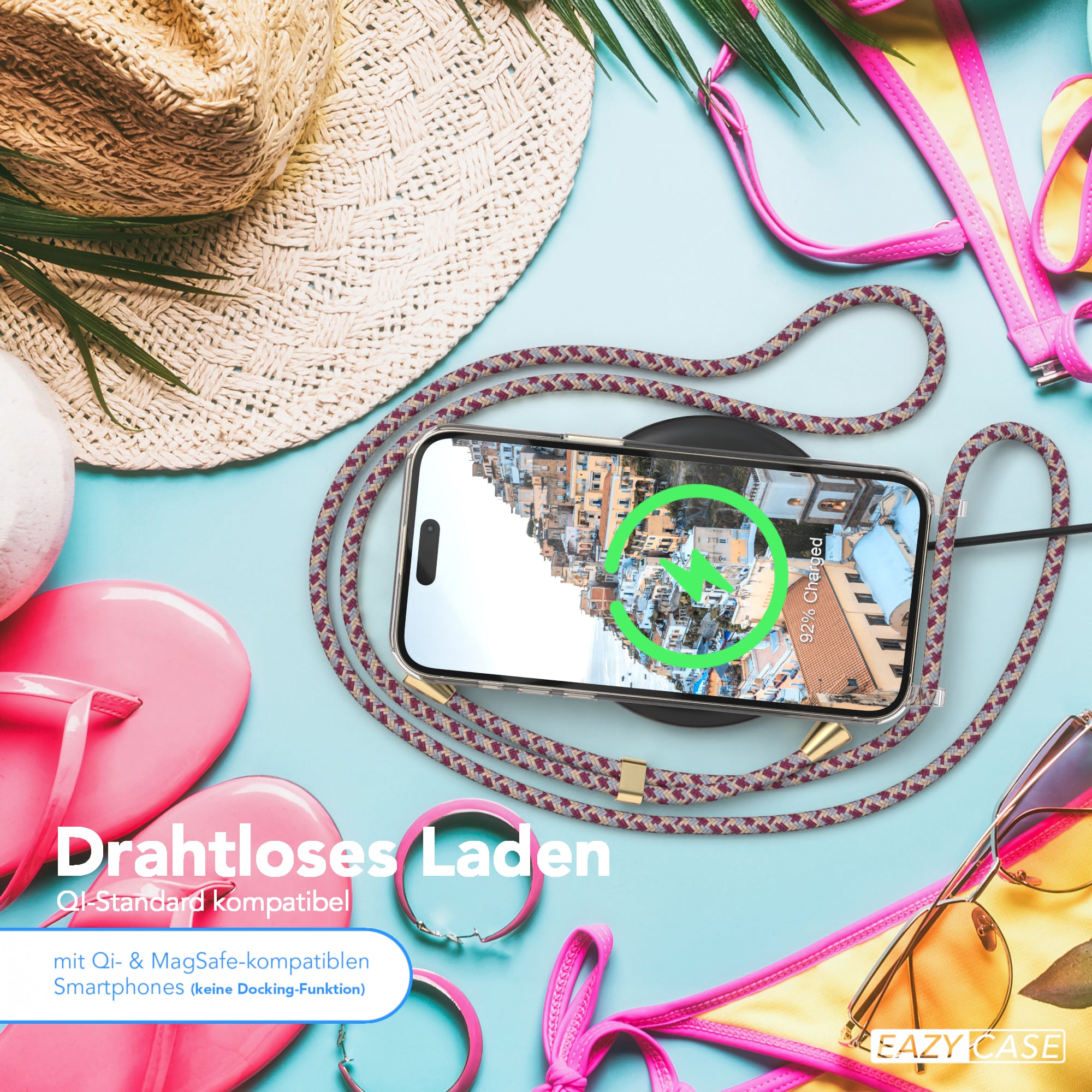 iPhone 14 Pro Max transparente Hülle + Kordel