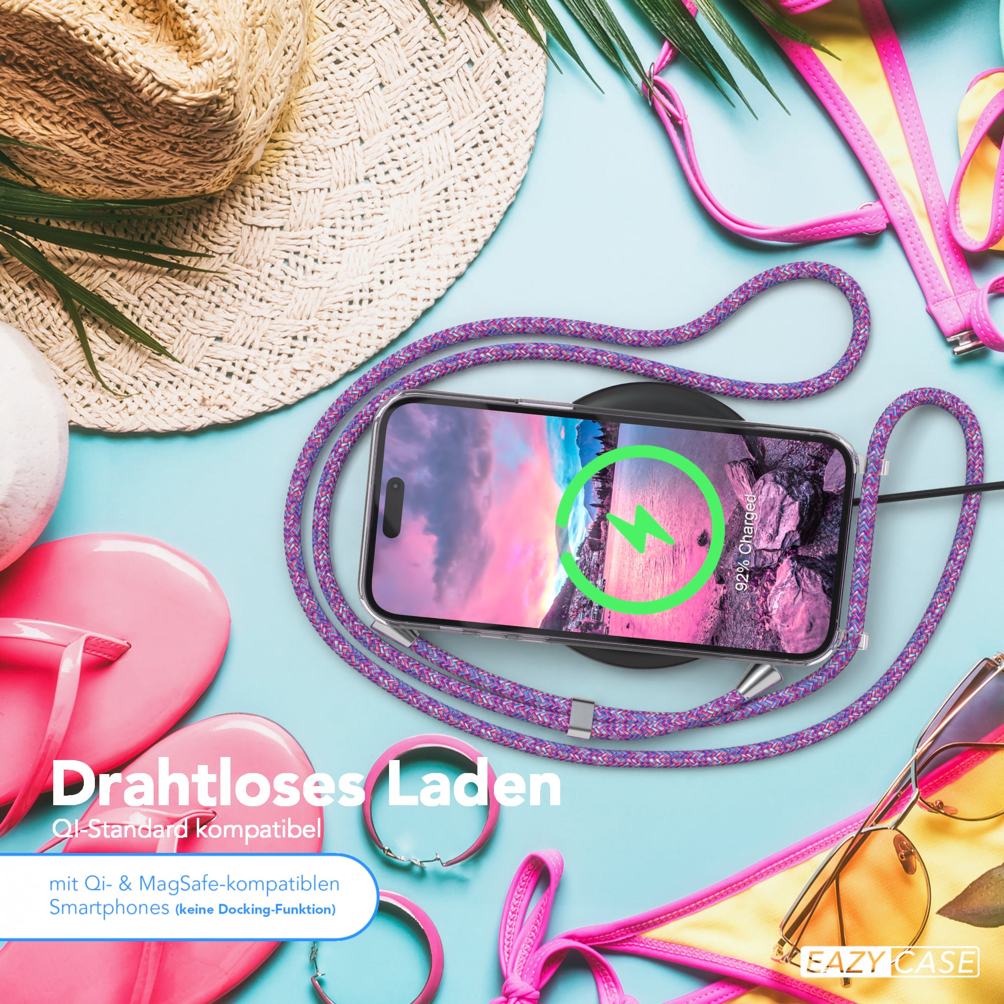 iPhone 14 Pro Max transparente Hülle + Kordel