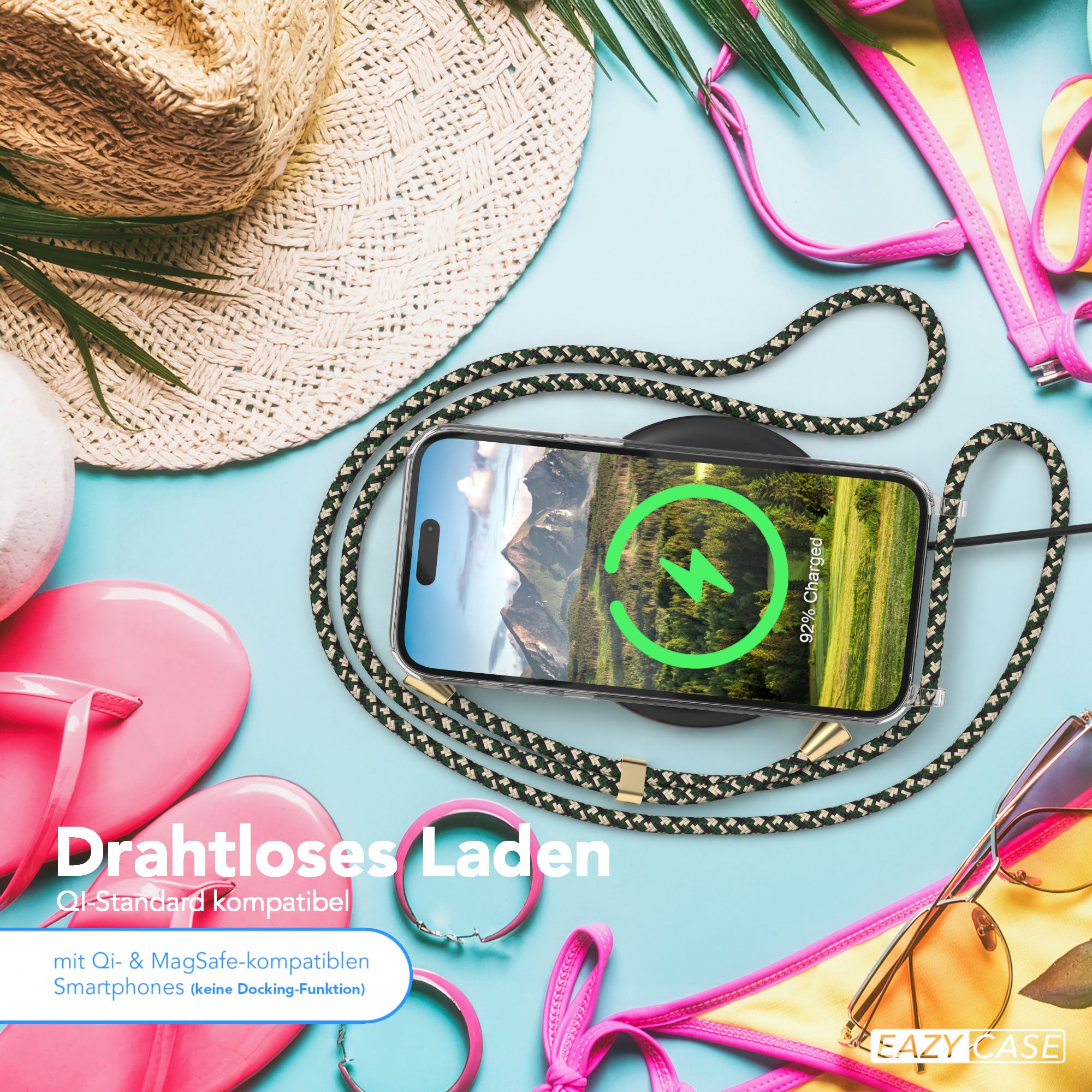 iPhone 14 Pro Max transparente Hülle + Kordel