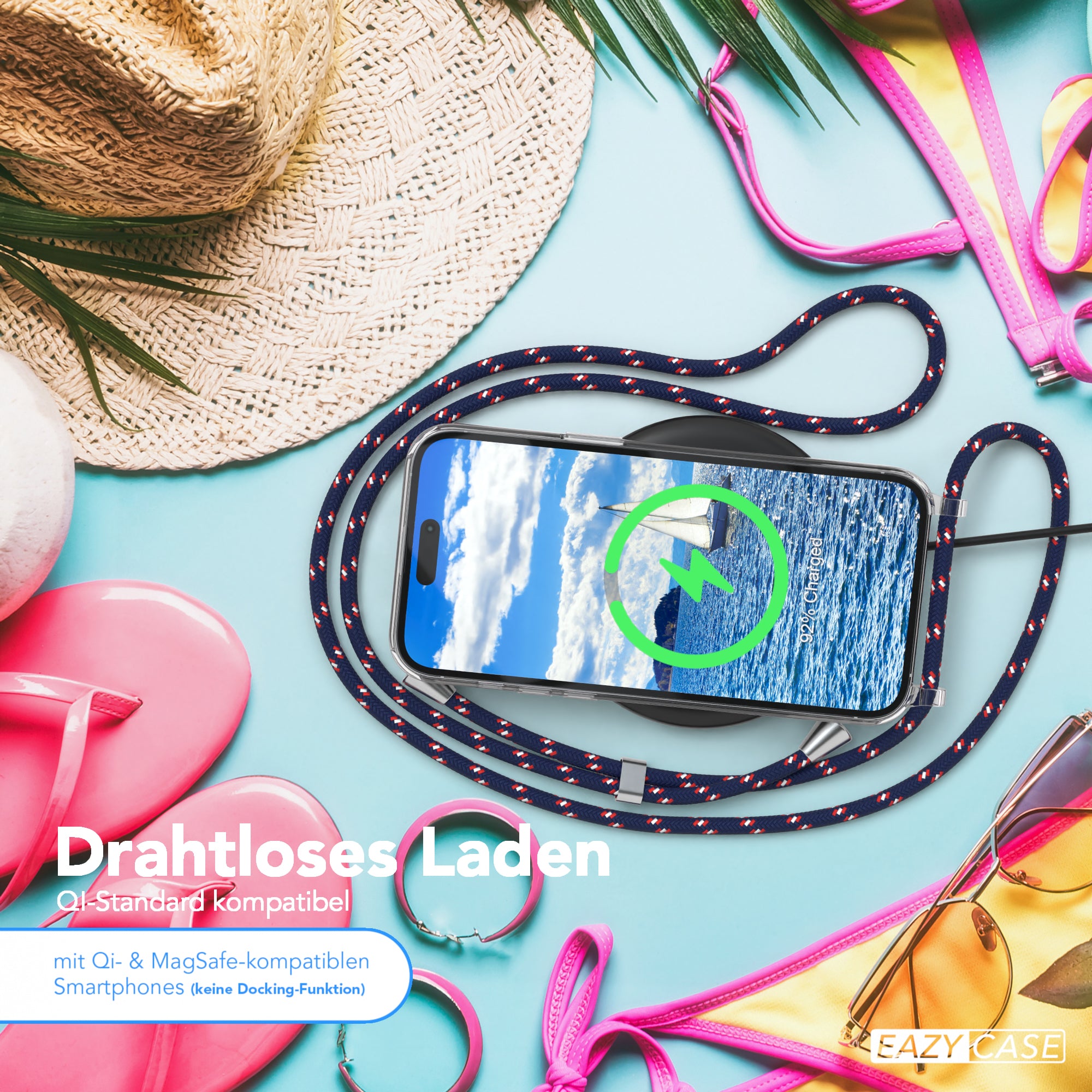 iPhone 14 Pro Max transparente Hülle + Kordel