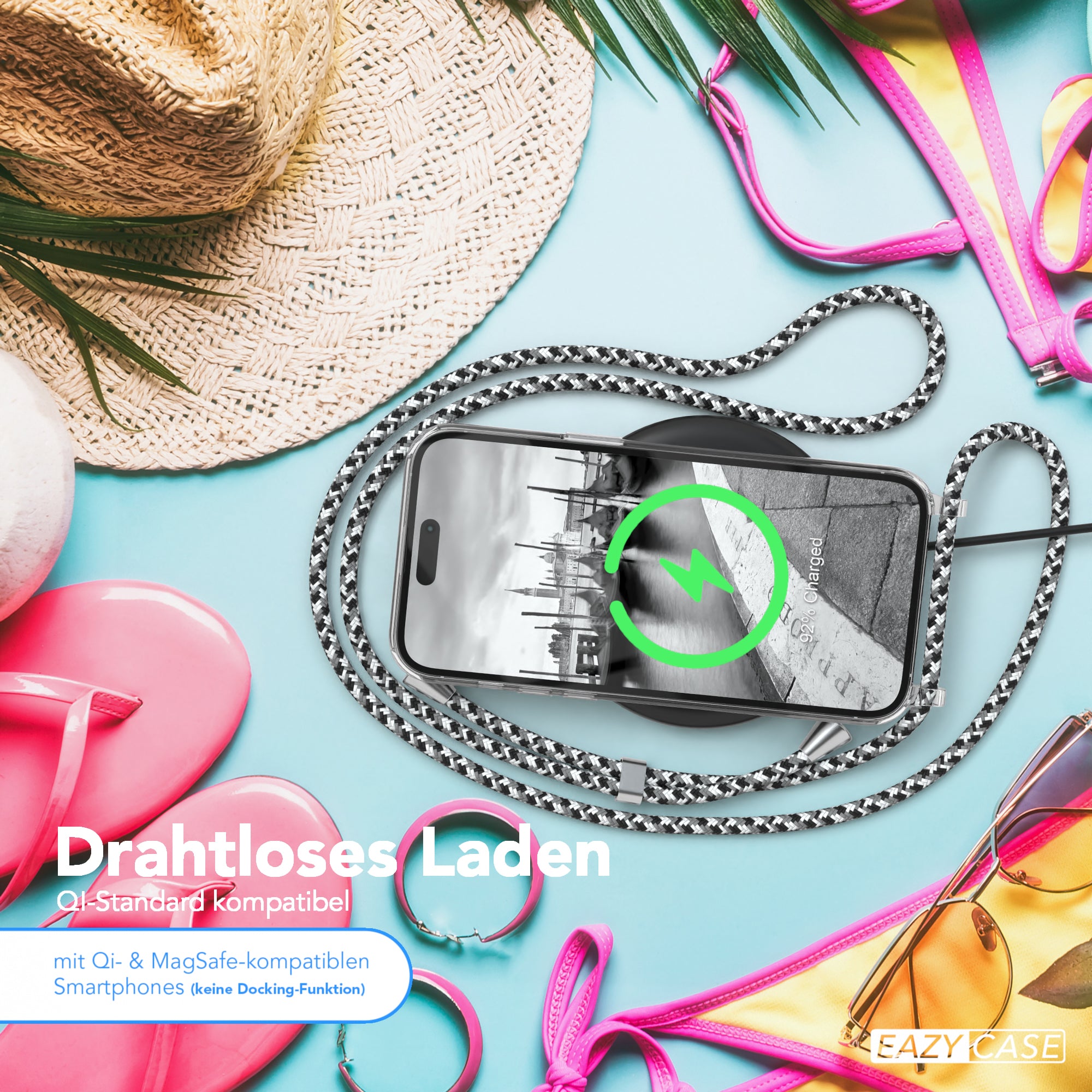 iPhone 14 Pro Max transparente Hülle + Kordel