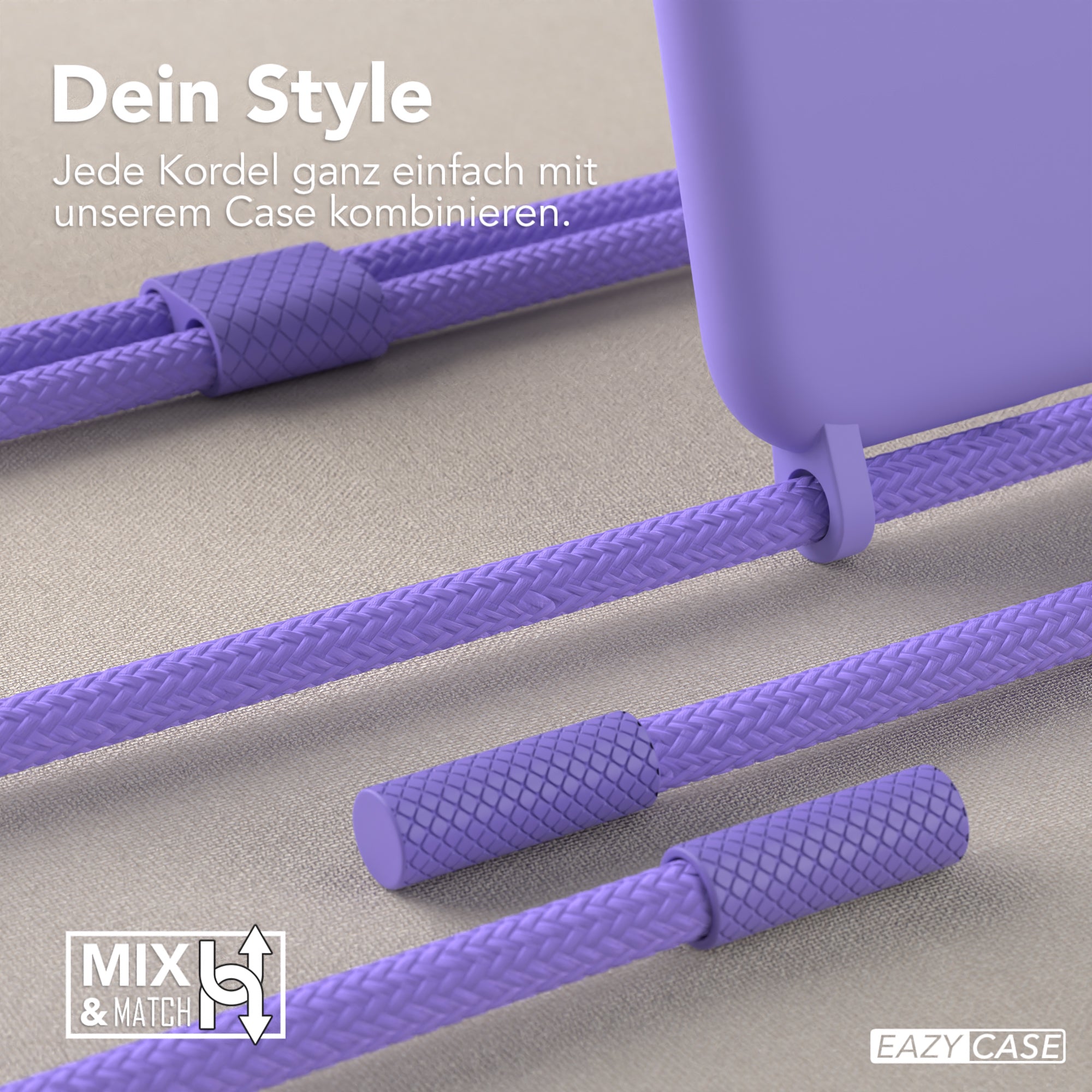 iPhone SE 2022 / 2020 / 8 / 7 Silikonhülle + Uni Kordel