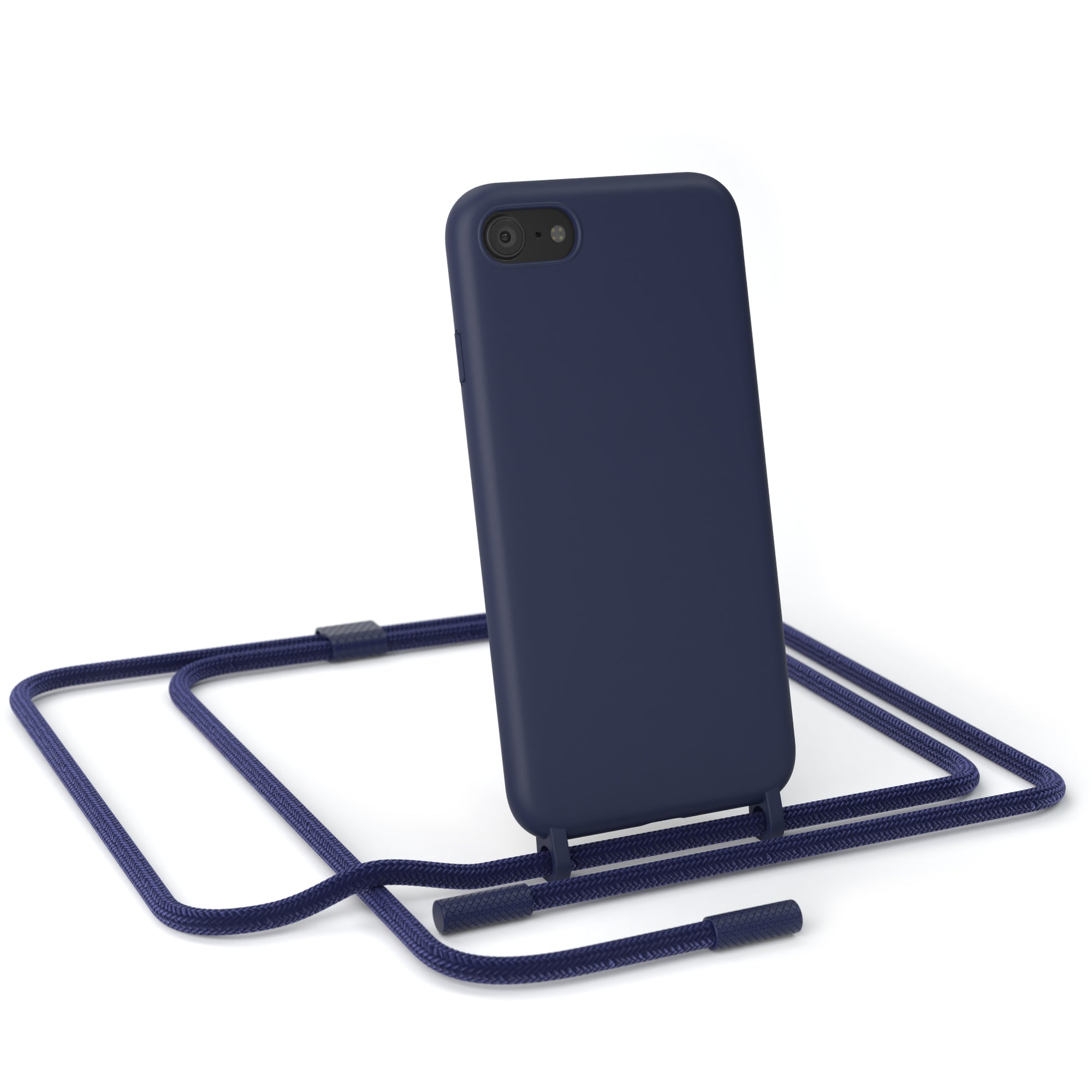 iPhone SE 2022 / 2020 / 8 / 7 Silikonhülle + Uni Kordel