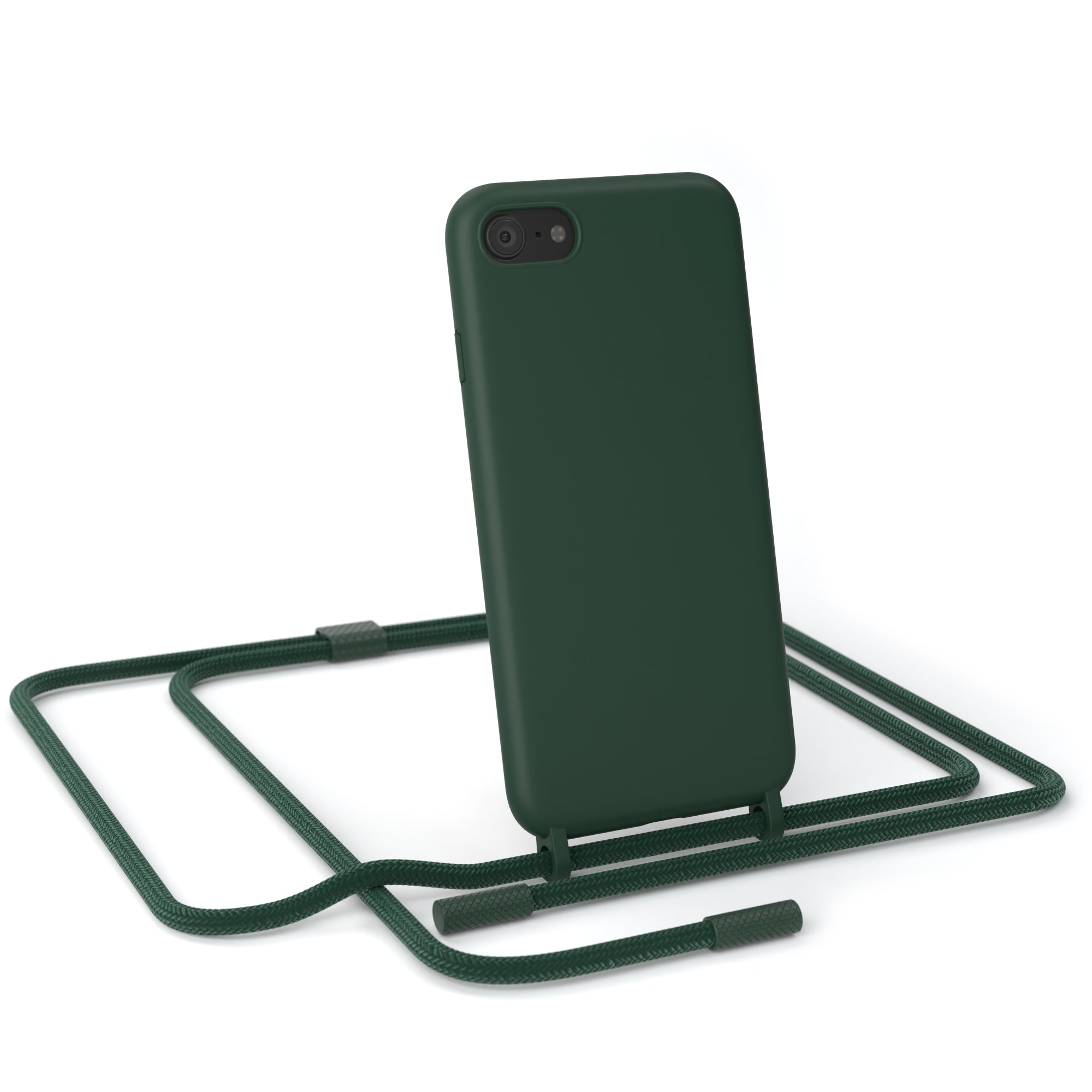 iPhone SE 2022 / 2020 / 8 / 7 Silikonhülle + Uni Kordel