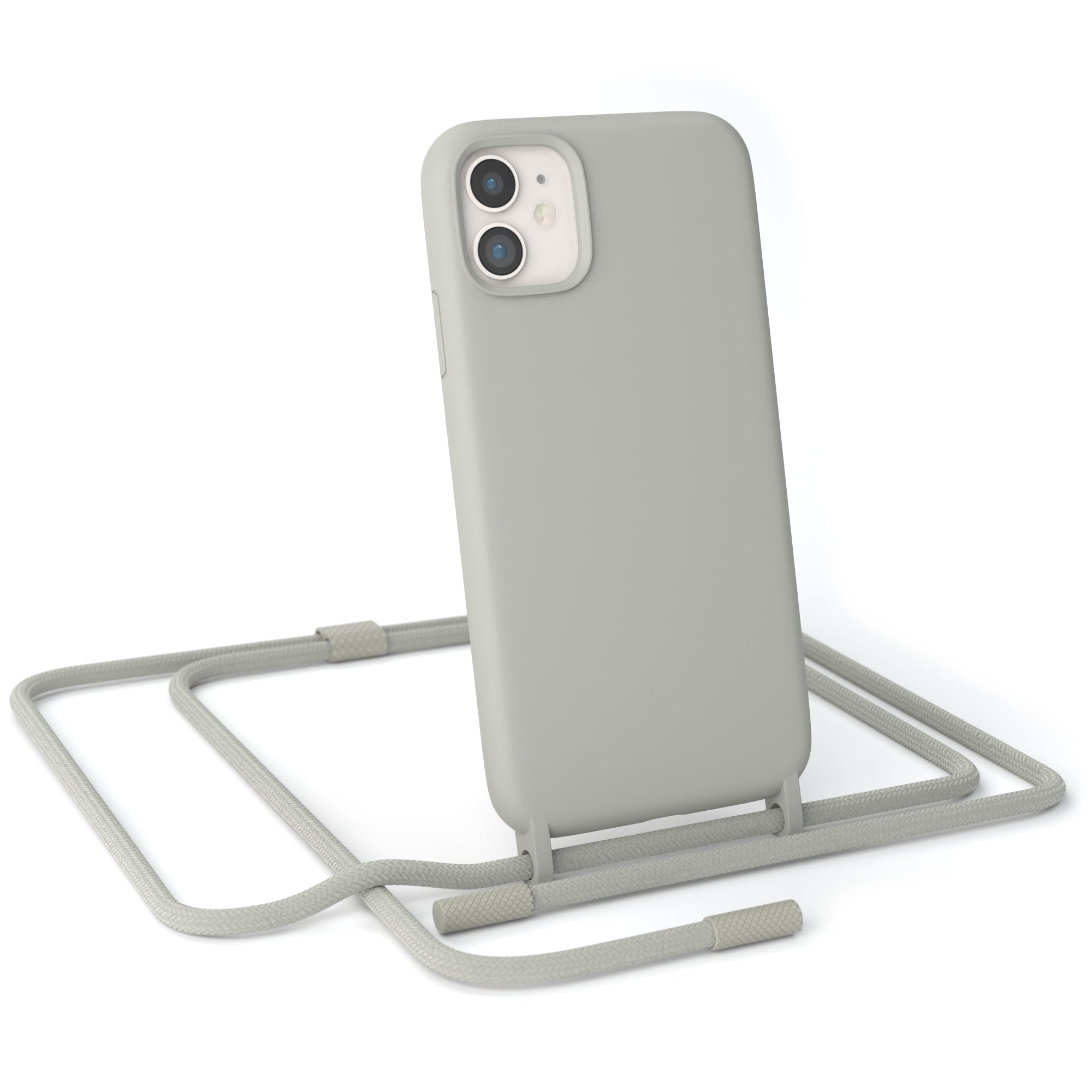 iPhone 11 Silikonhülle + Uni Kordel