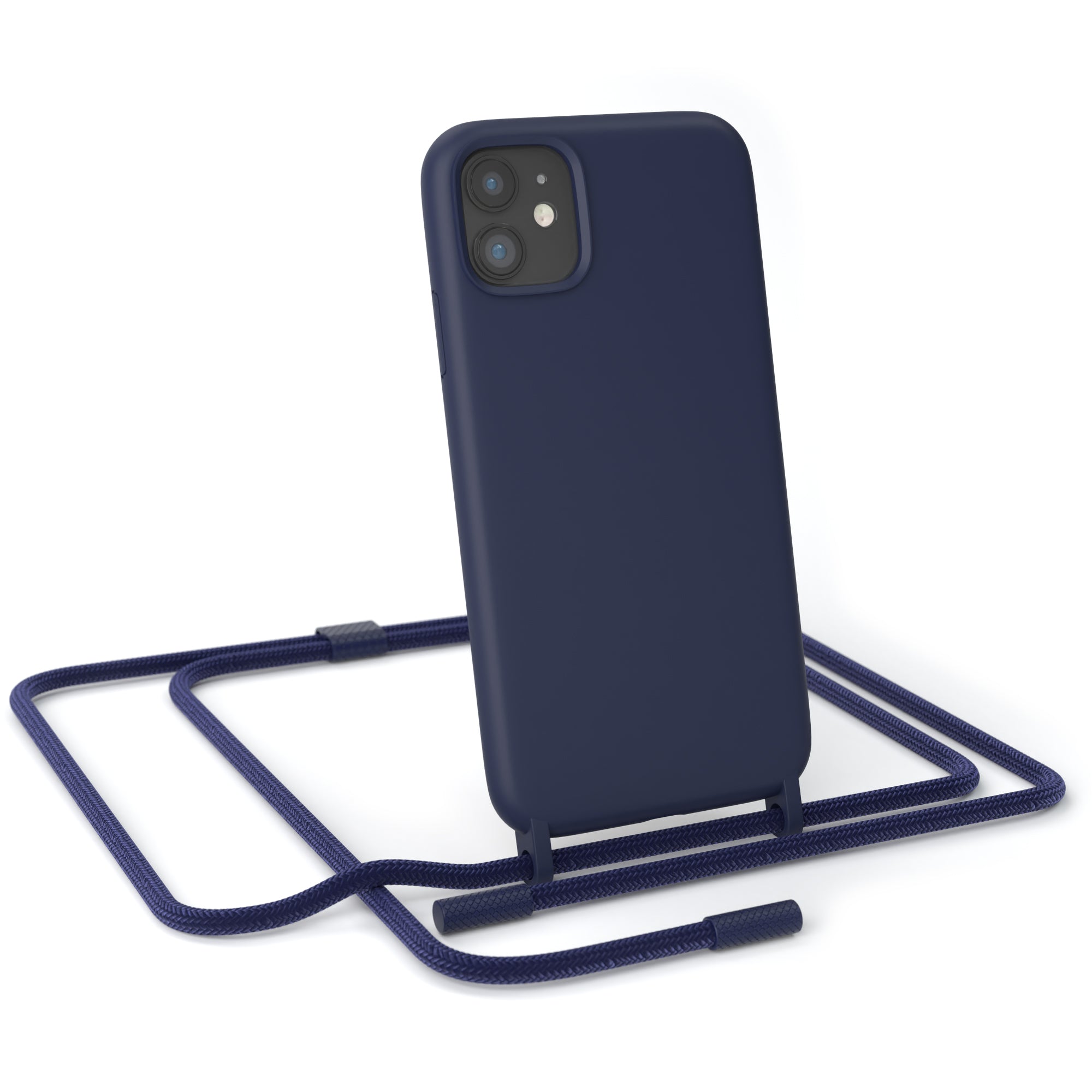 iPhone 11 Silikonhülle + Uni Kordel