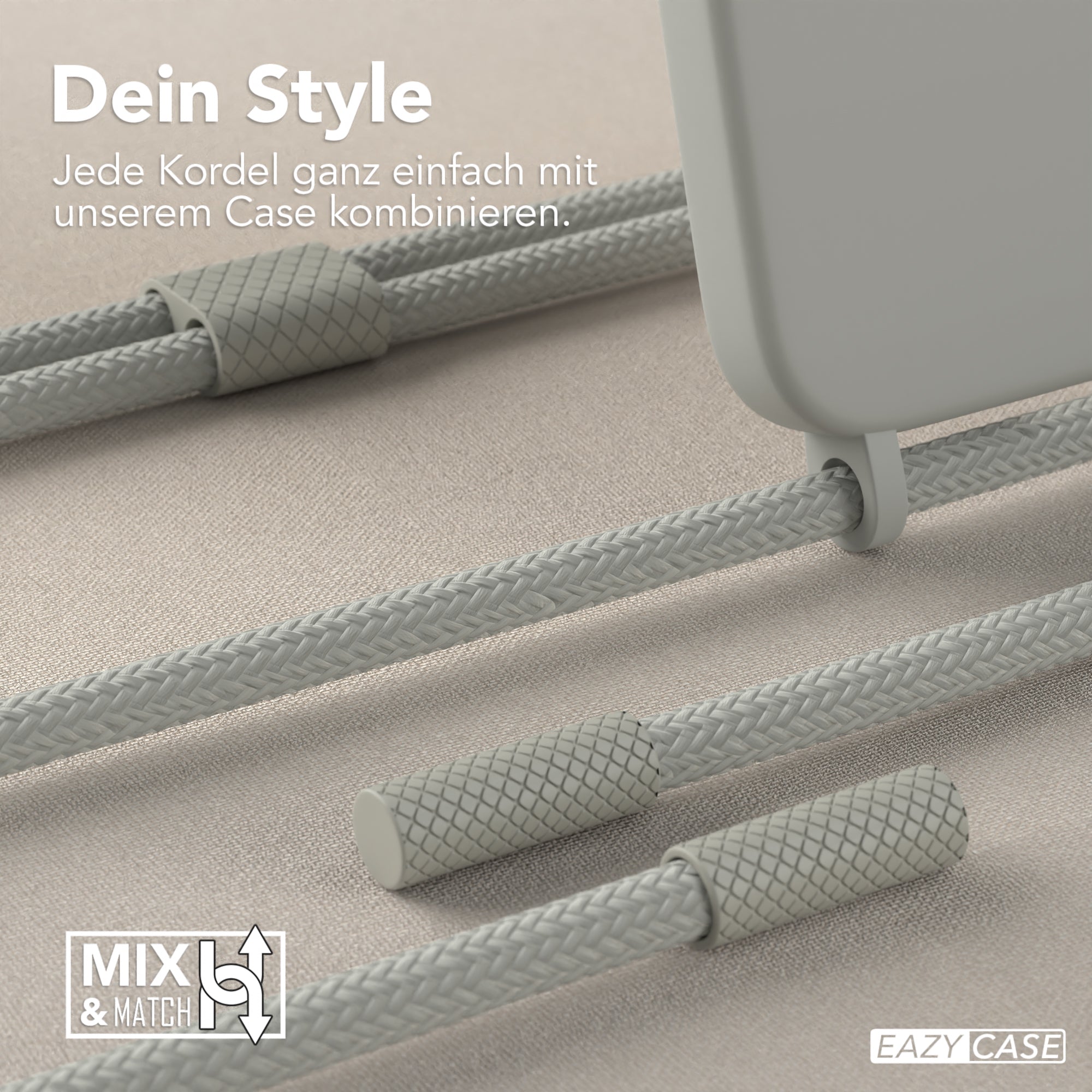 iPhone 12 Mini Silikonhülle + Uni Kordel