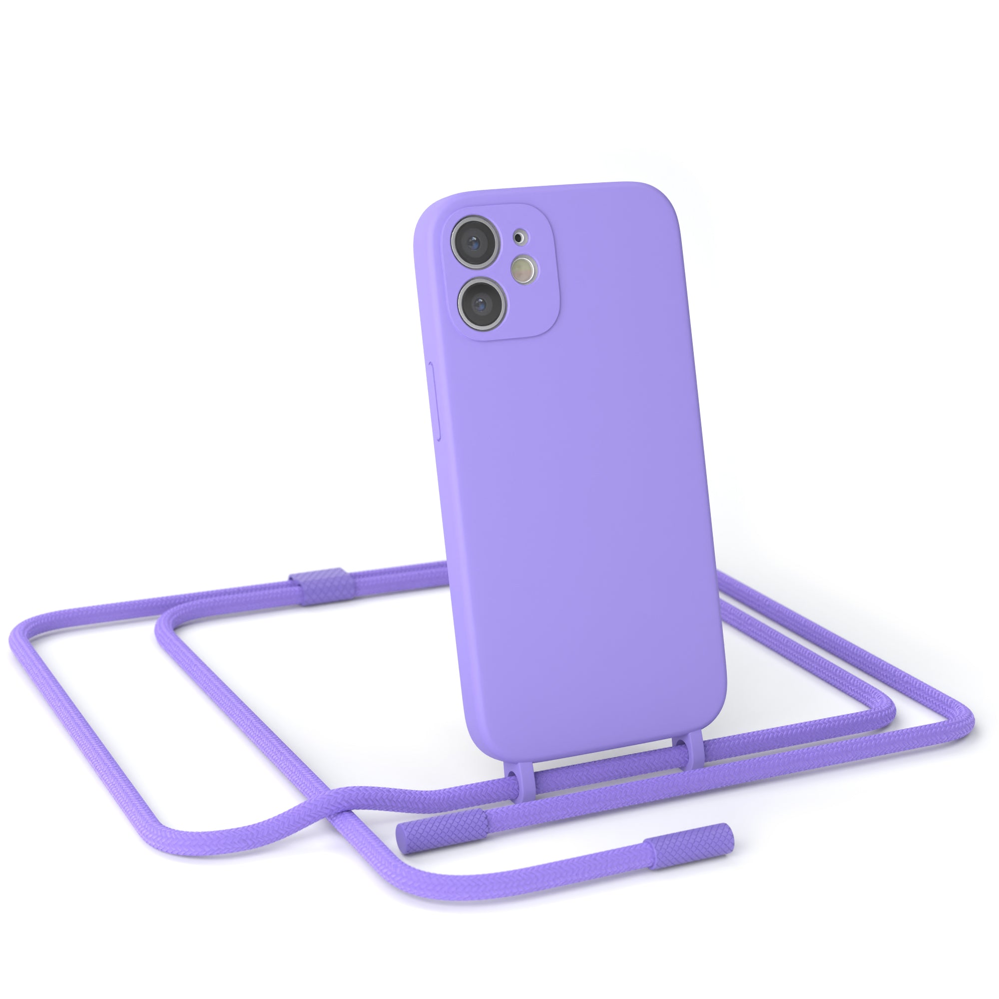 iPhone 12 Mini Silikonhülle + Uni Kordel