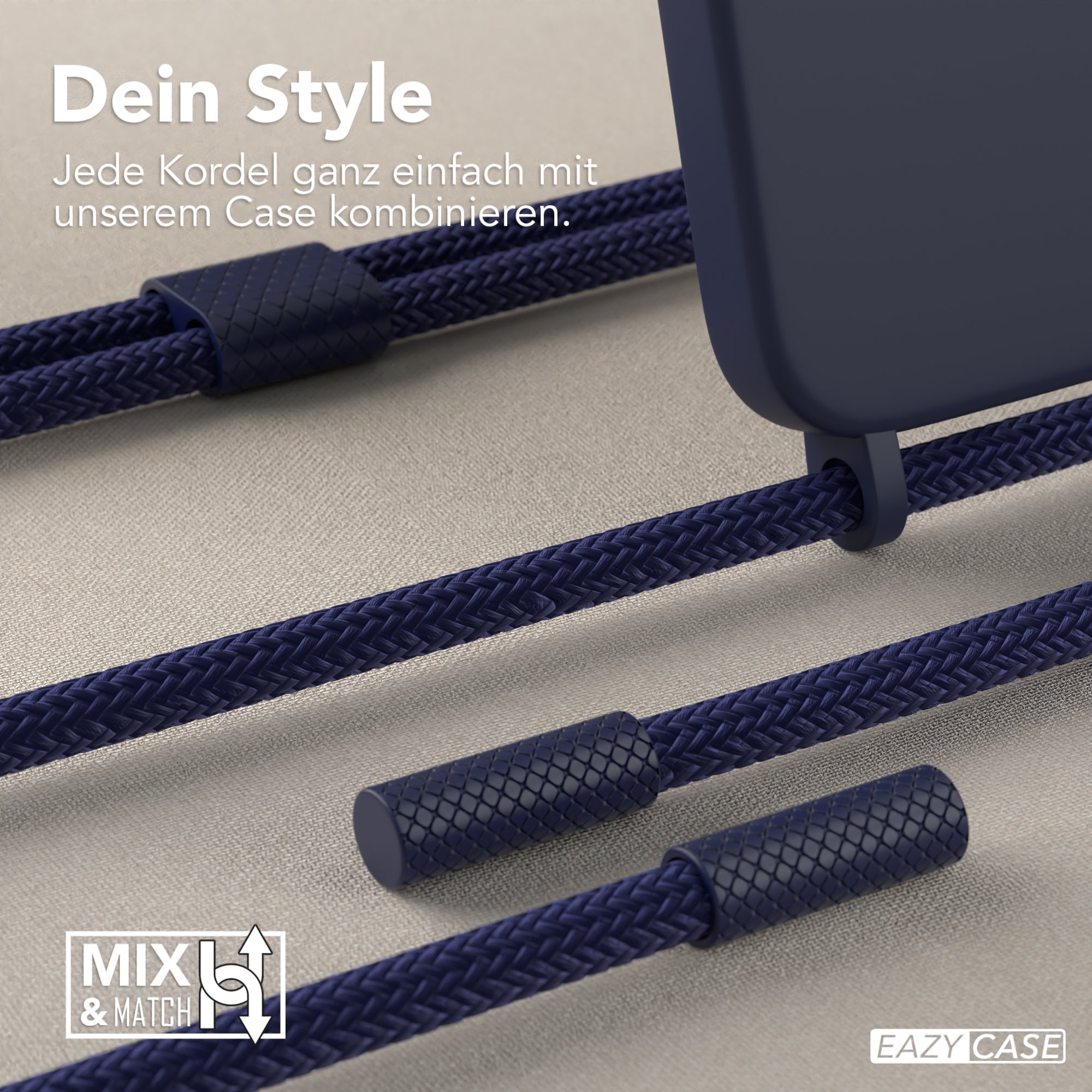 iPhone 12 Mini Silikonhülle + Uni Kordel