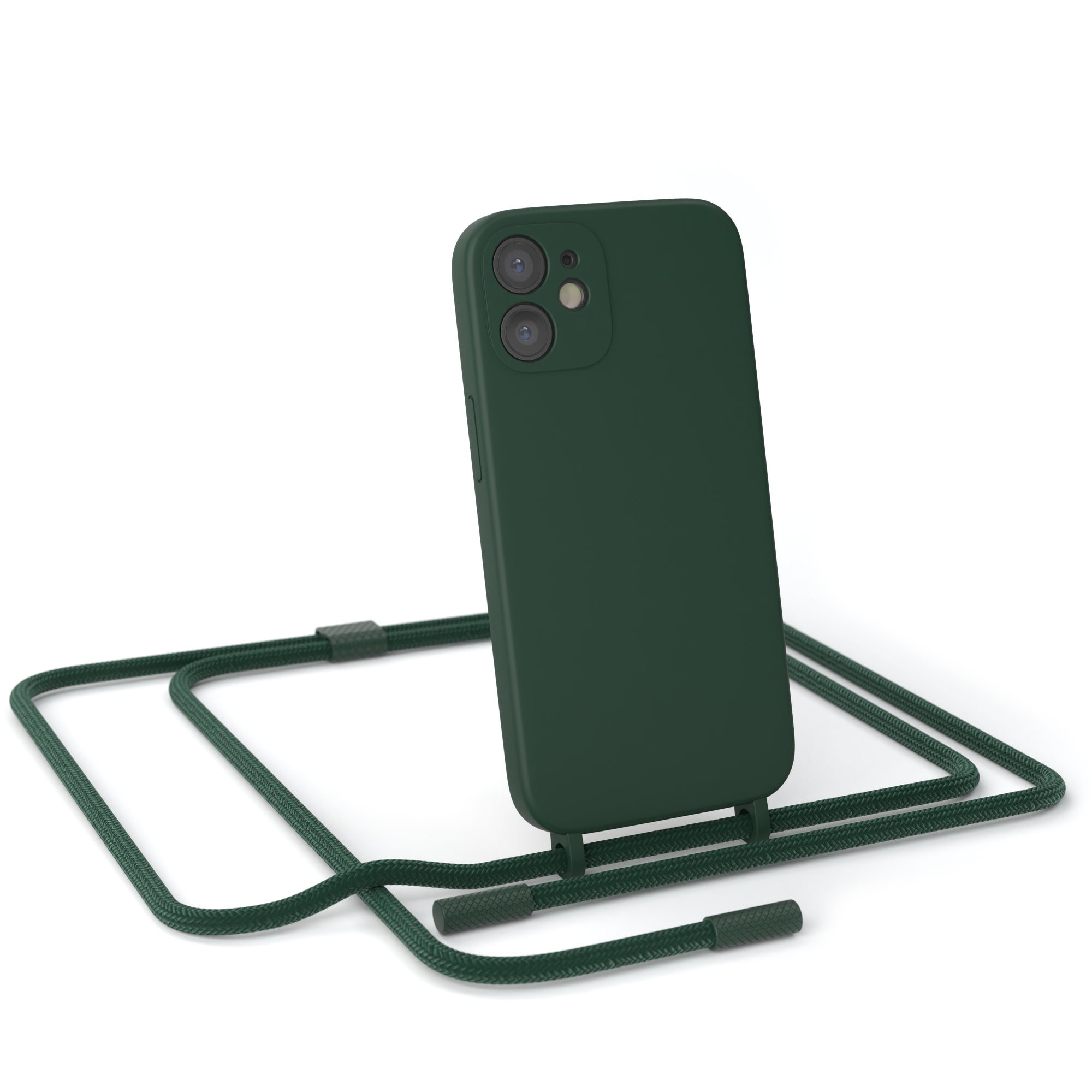 iPhone 12 Mini Silikonhülle + Uni Kordel