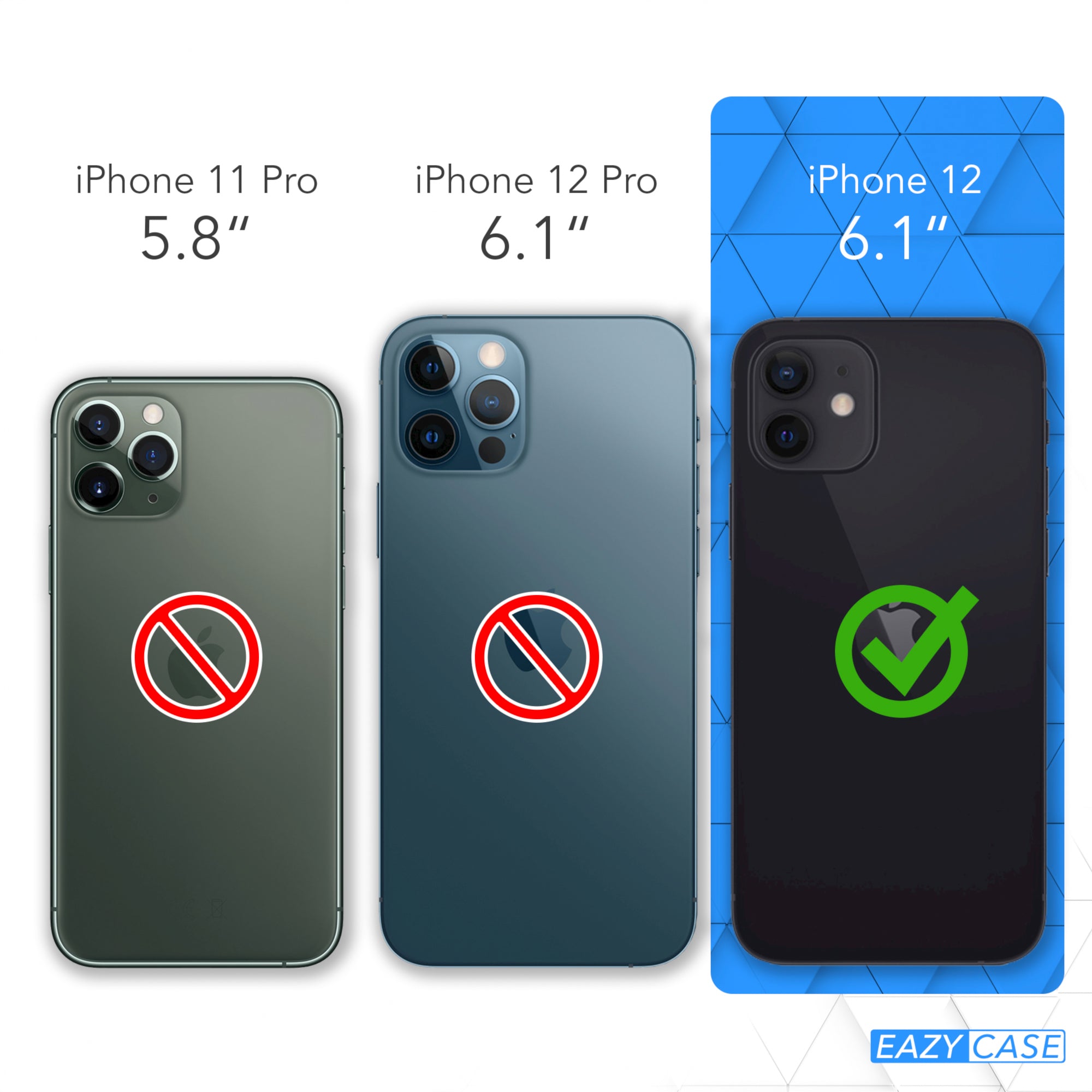 iPhone 12 / 12 Pro Silikonhülle + Uni Kordel