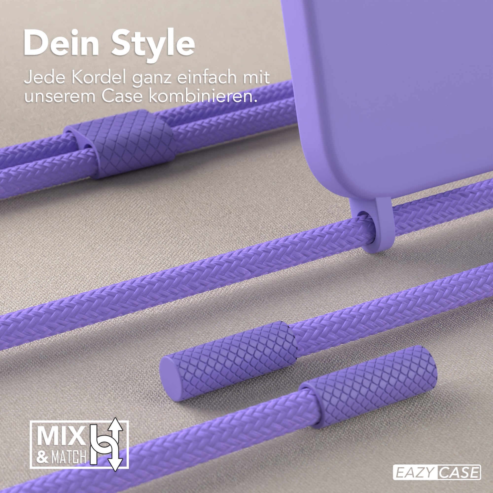 iPhone 12 / 12 Pro Silikonhülle + Uni Kordel