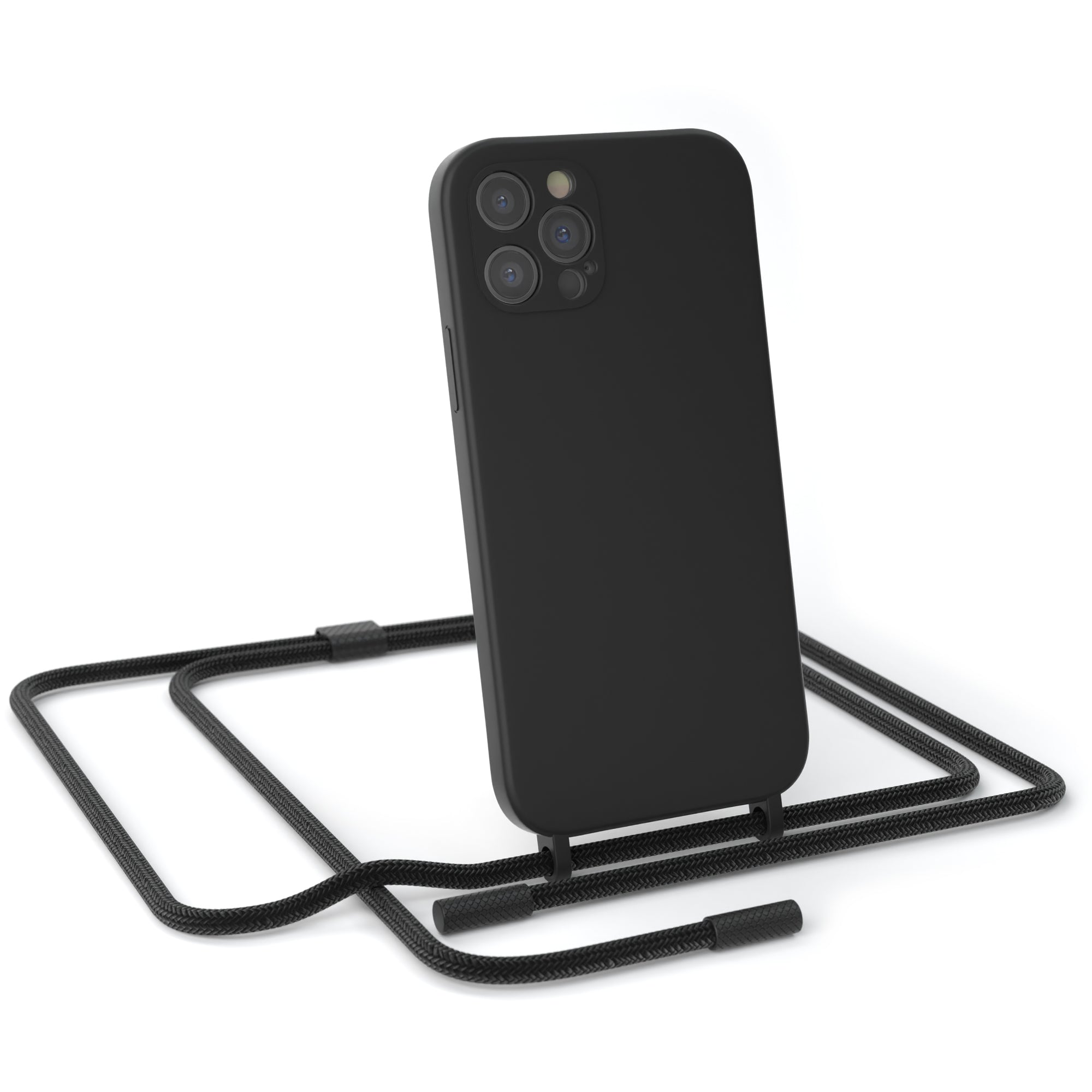 iPhone 12 Pro Silikonhülle + Uni Kordel