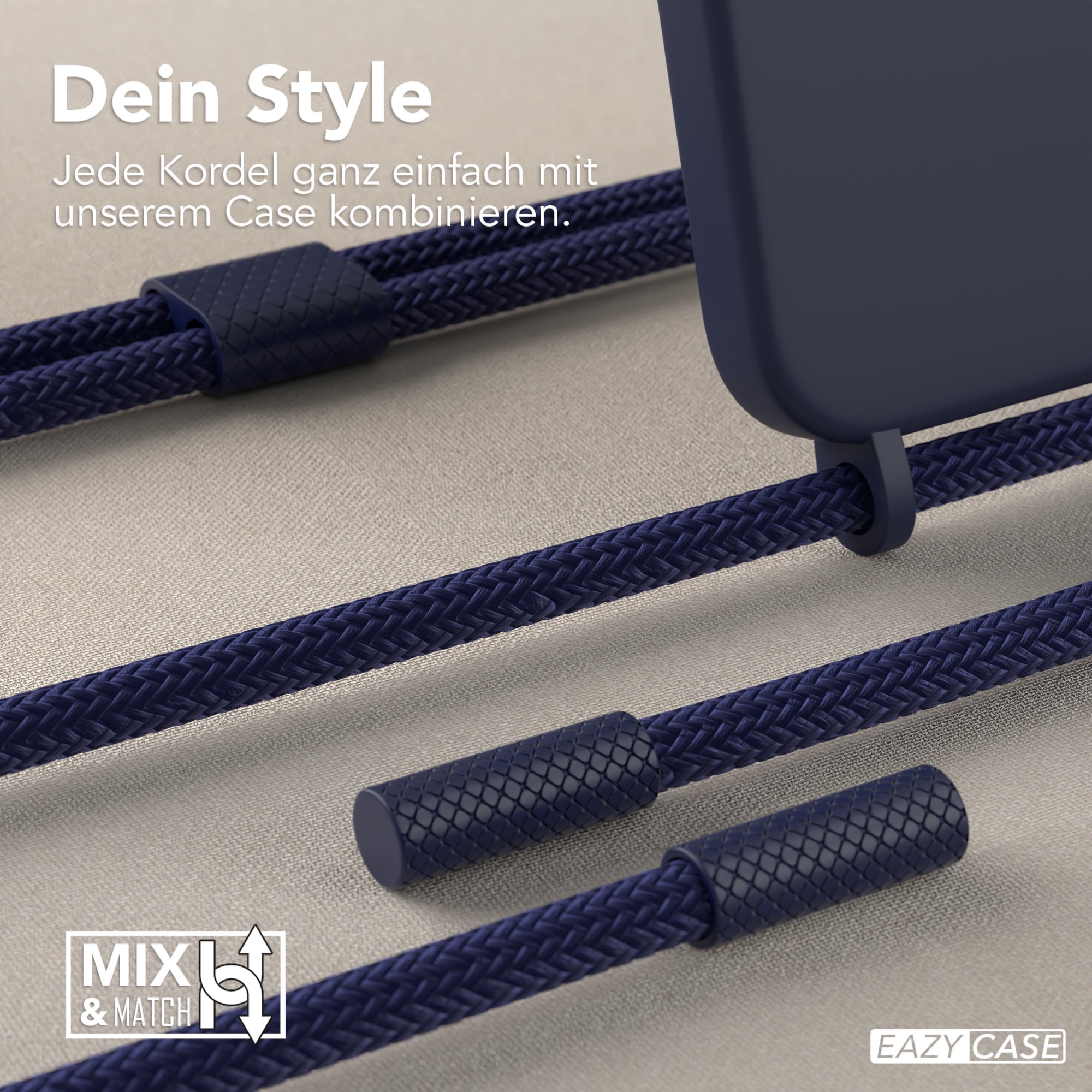 iPhone 13 Mini Silikonhülle + Uni Kordel