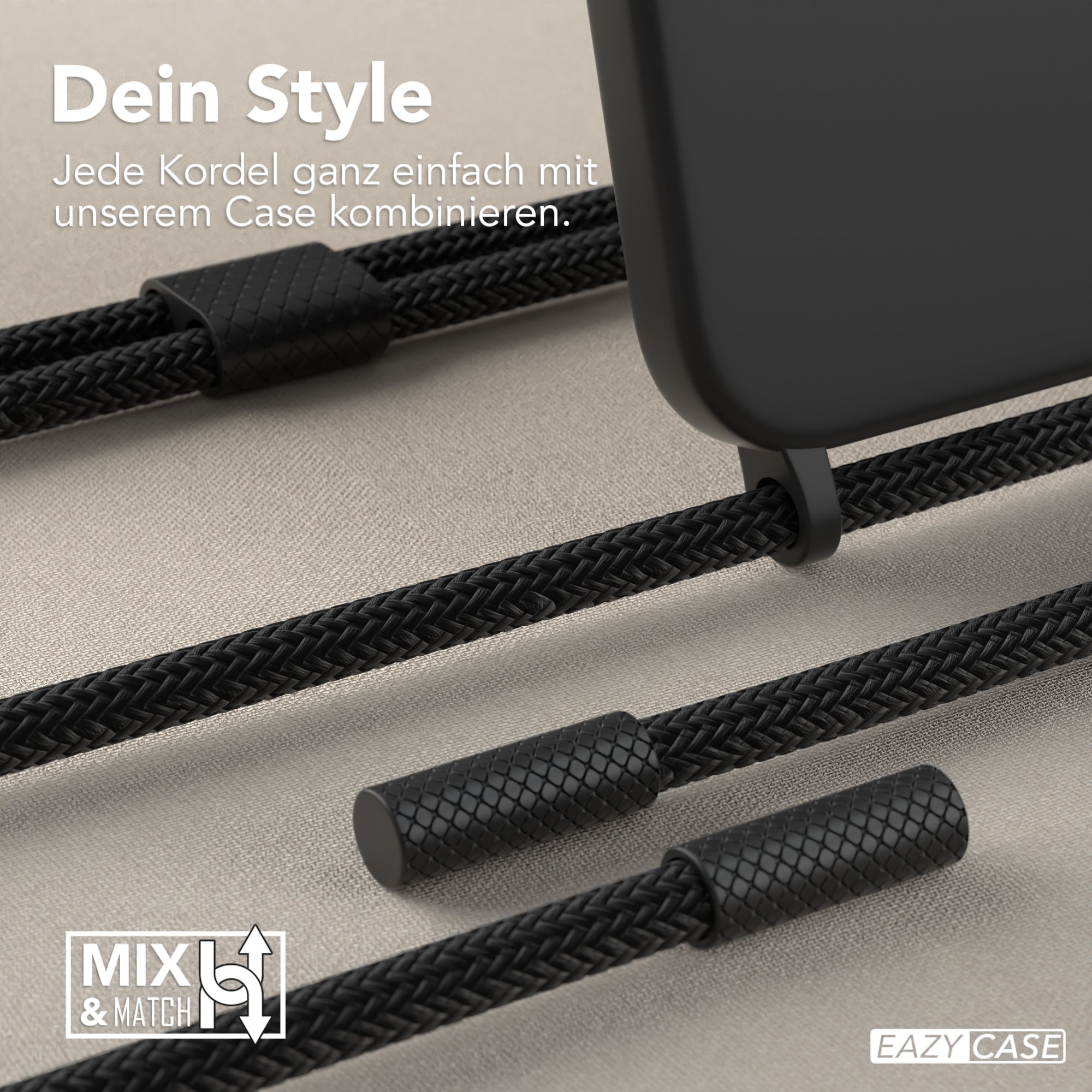 iPhone 13 Pro Max Silikonhülle + Uni Kordel