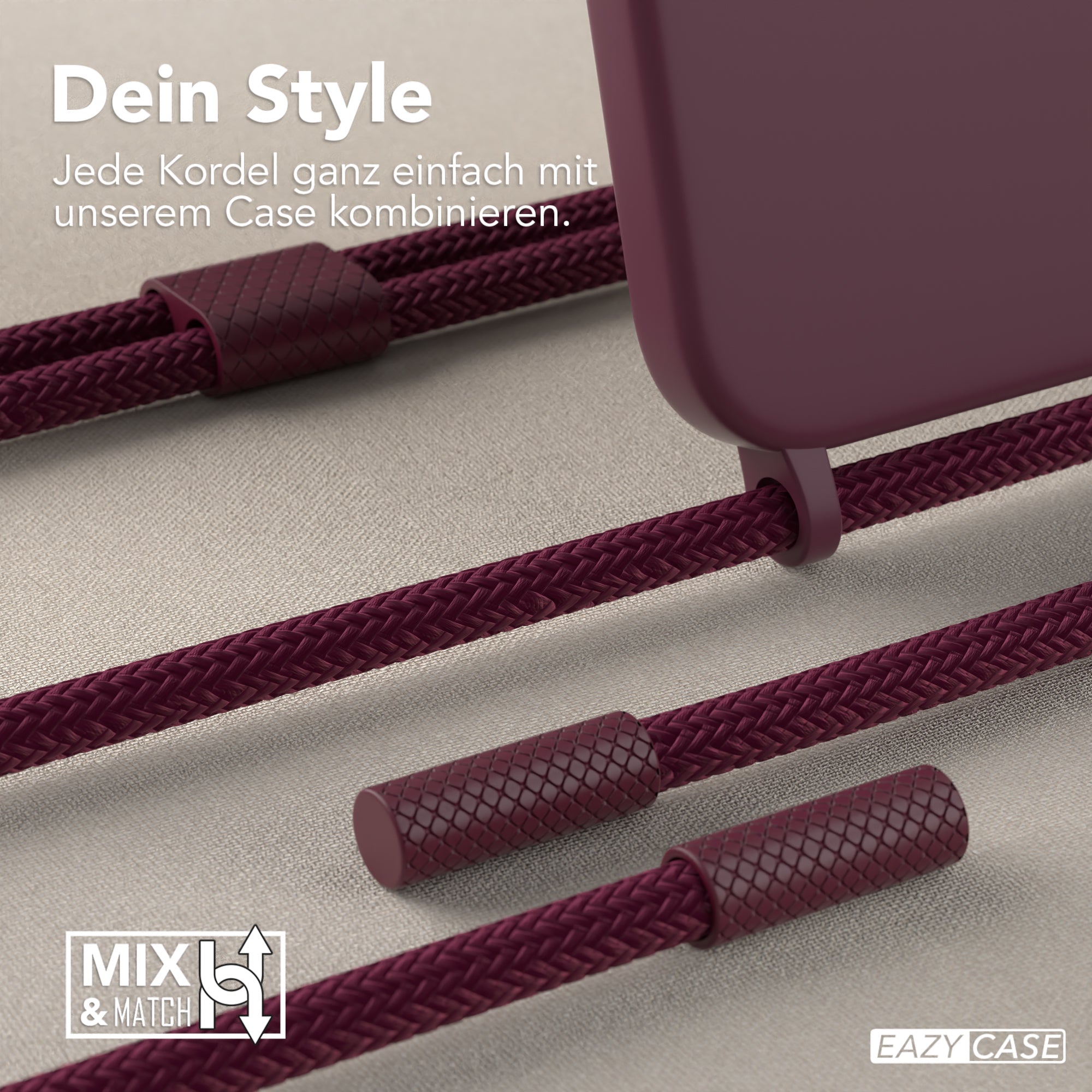 iPhone 13 Pro Max Silikonhülle + Uni Kordel