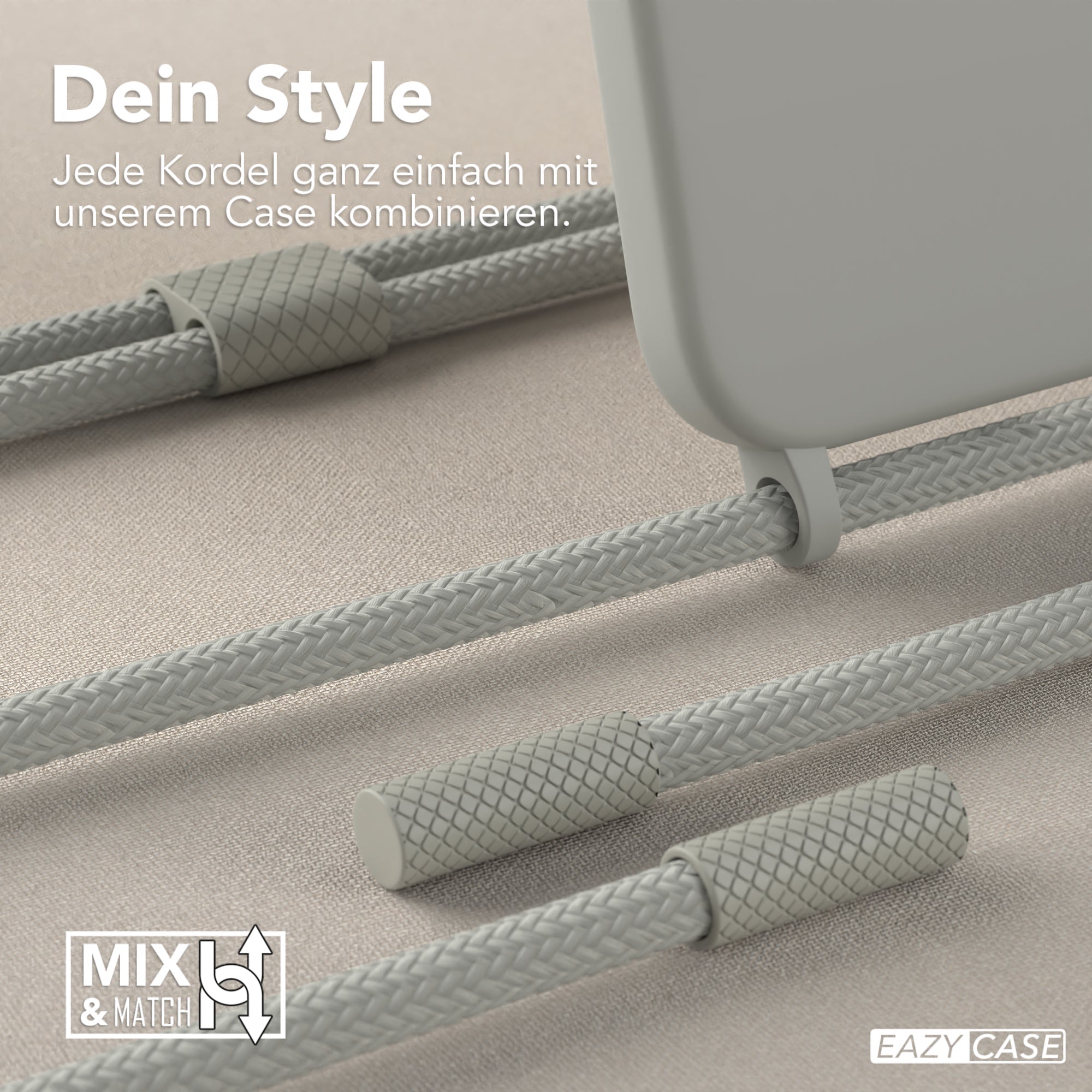 iPhone 13 Pro Max Silikonhülle + Uni Kordel