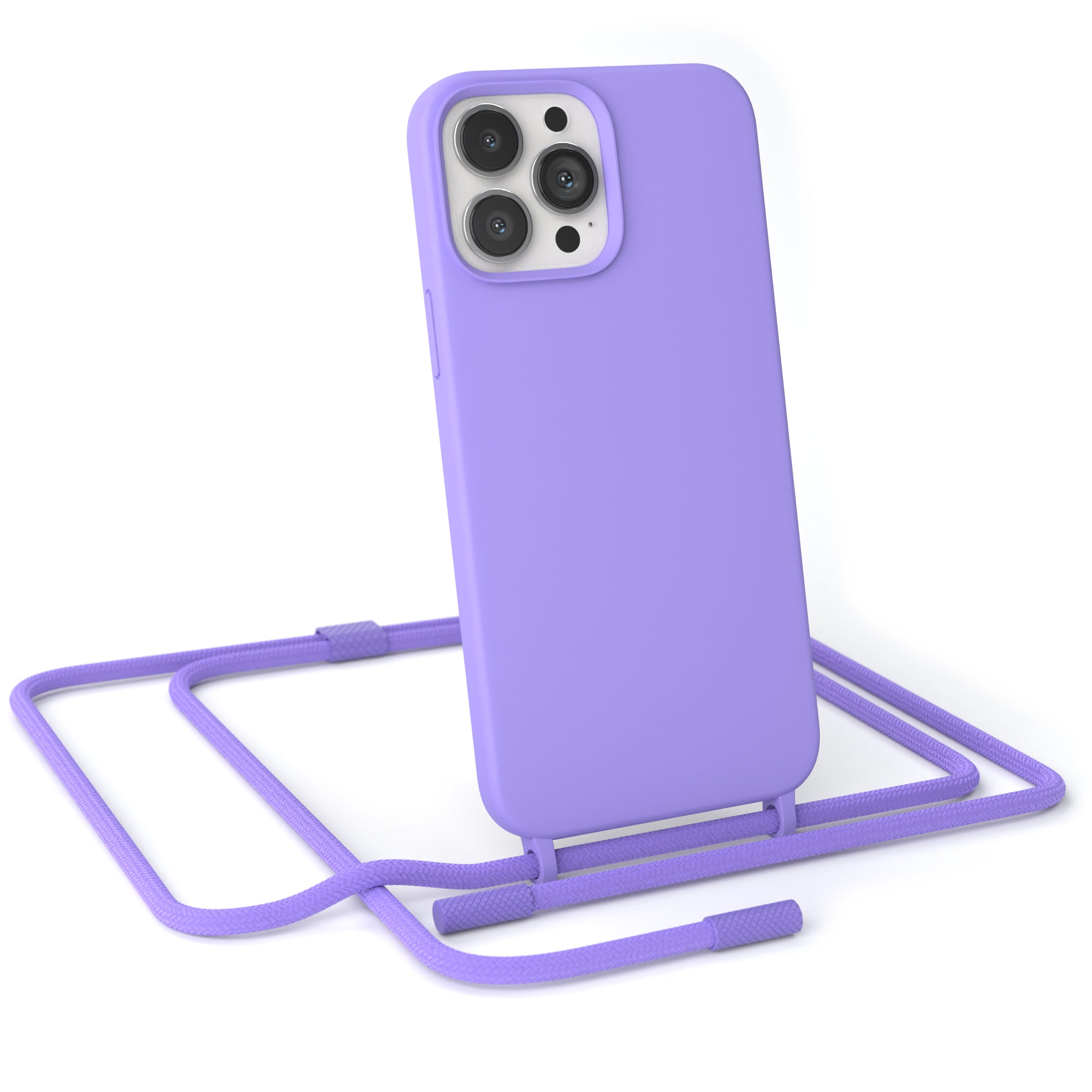 iPhone 13 Pro Max Silikonhülle + Uni Kordel