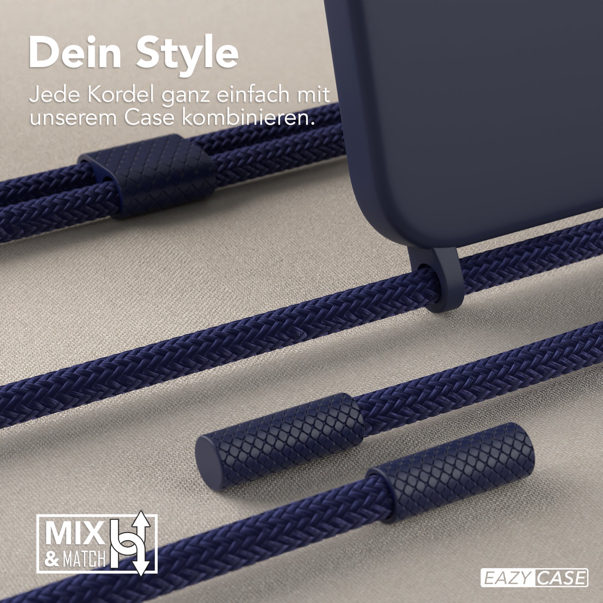 iPhone 13 Pro Max Silikonhülle + Uni Kordel