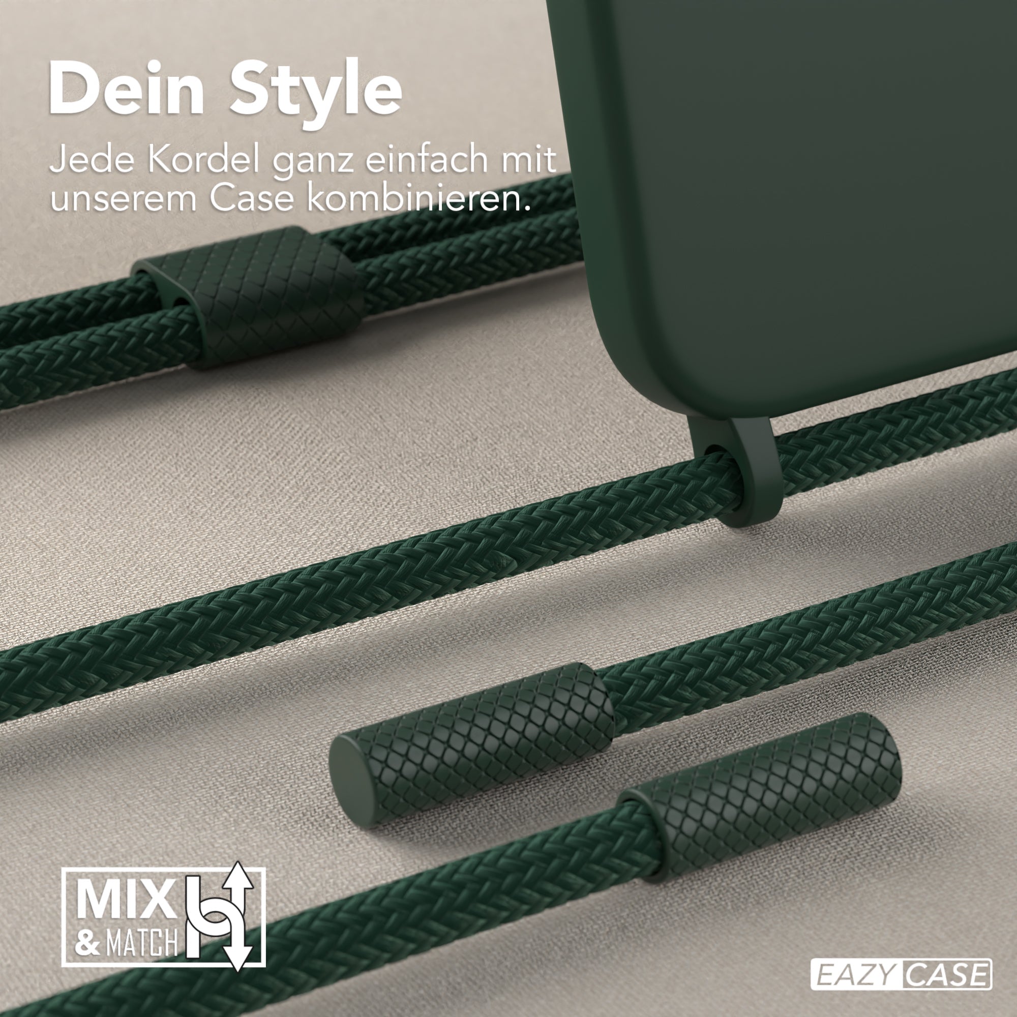 iPhone 13 Pro Max Silikonhülle + Uni Kordel