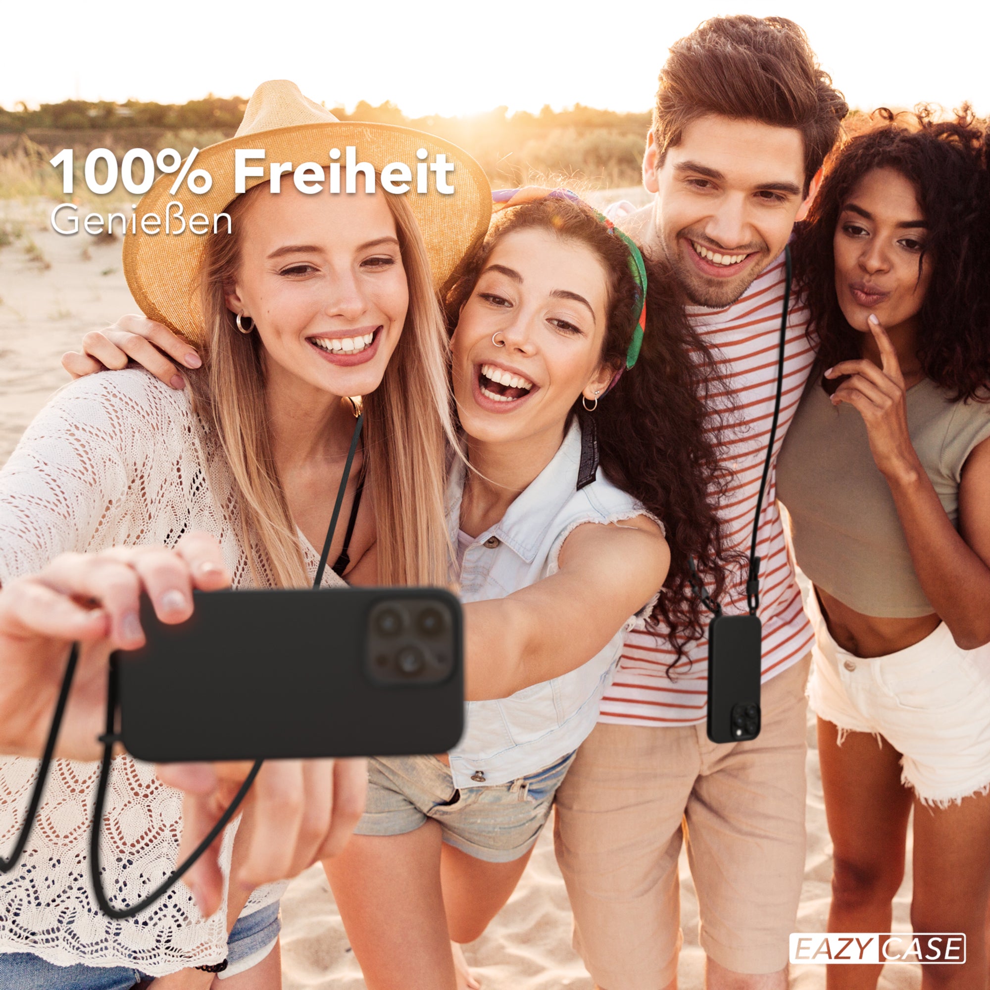 iPhone 13 Pro Silikonhülle + Uni Kordel